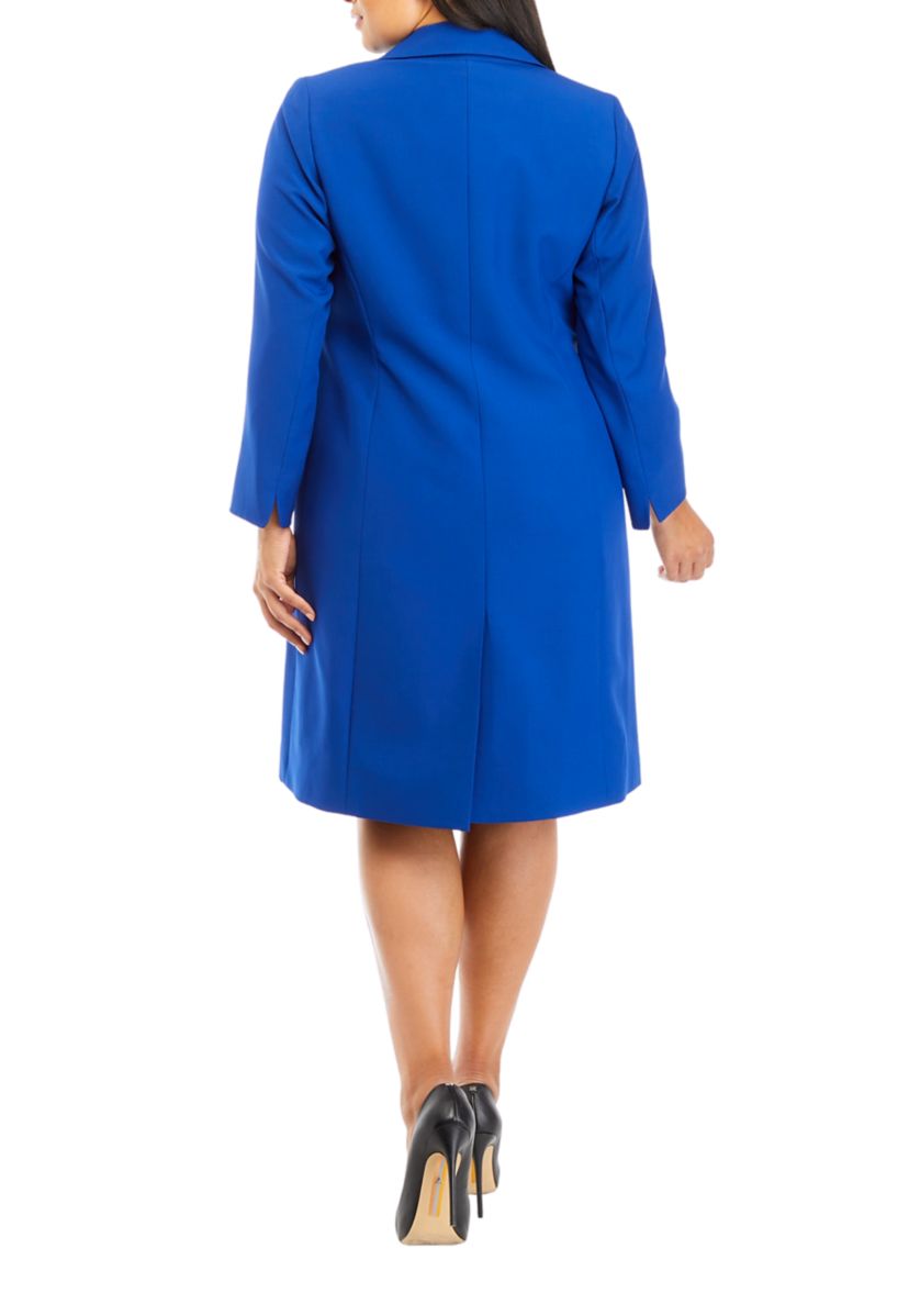 CREPE LONG COAT & SHEATH DRESS