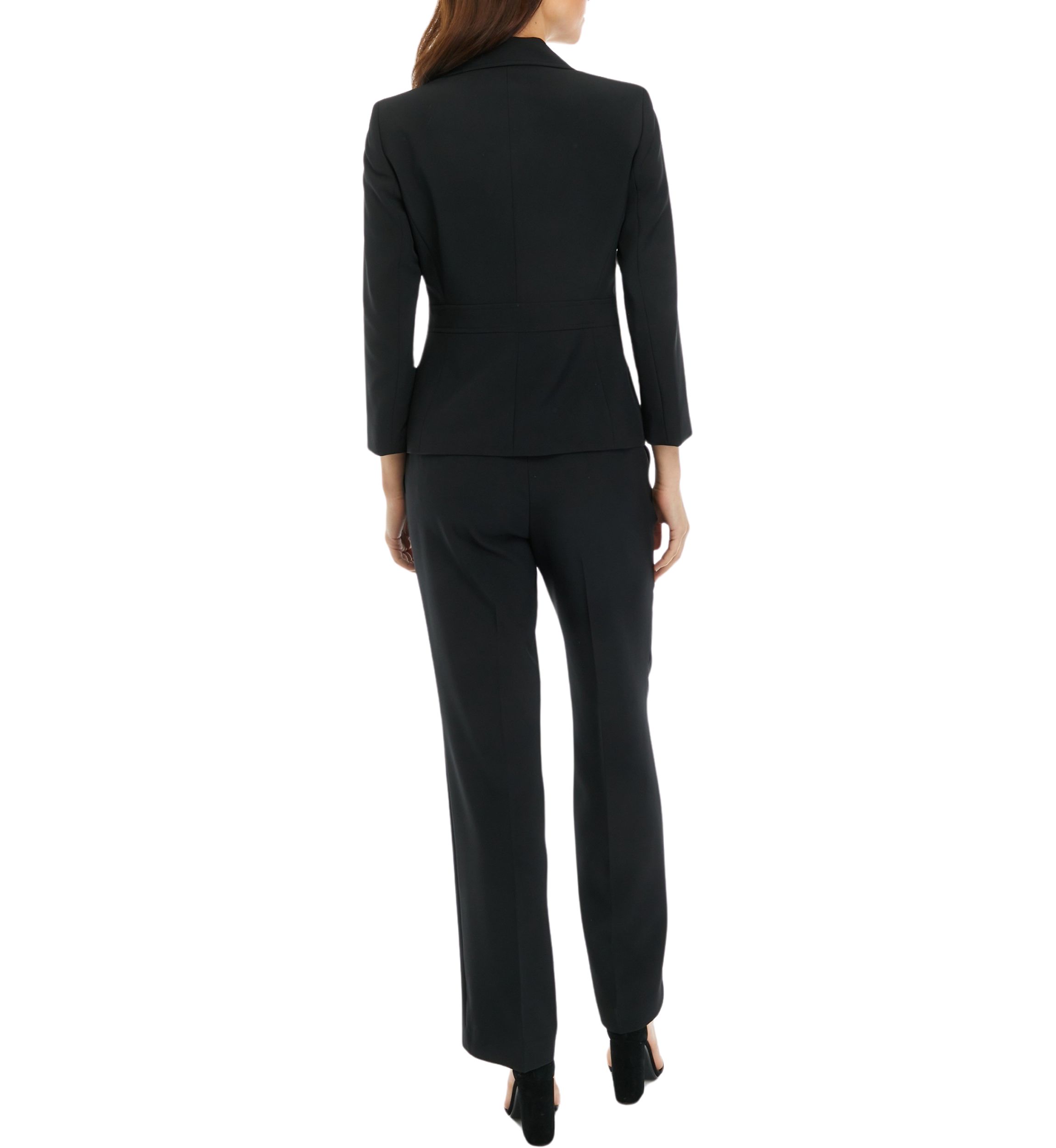 CREPE 2 BTTN & EXTENDED TAB TROUSER