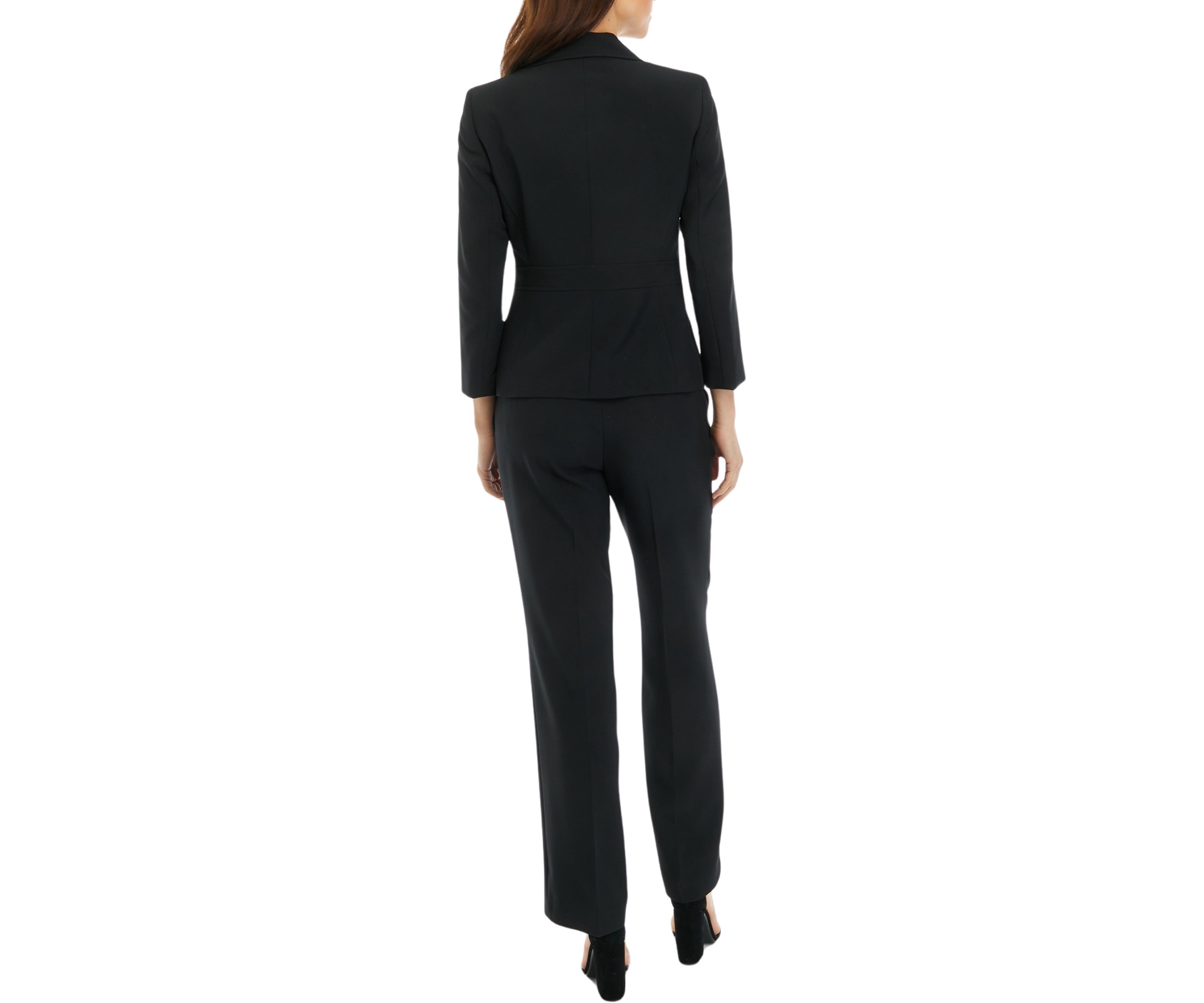 CREPE 2 BTTN & EXTENDED TAB TROUSER