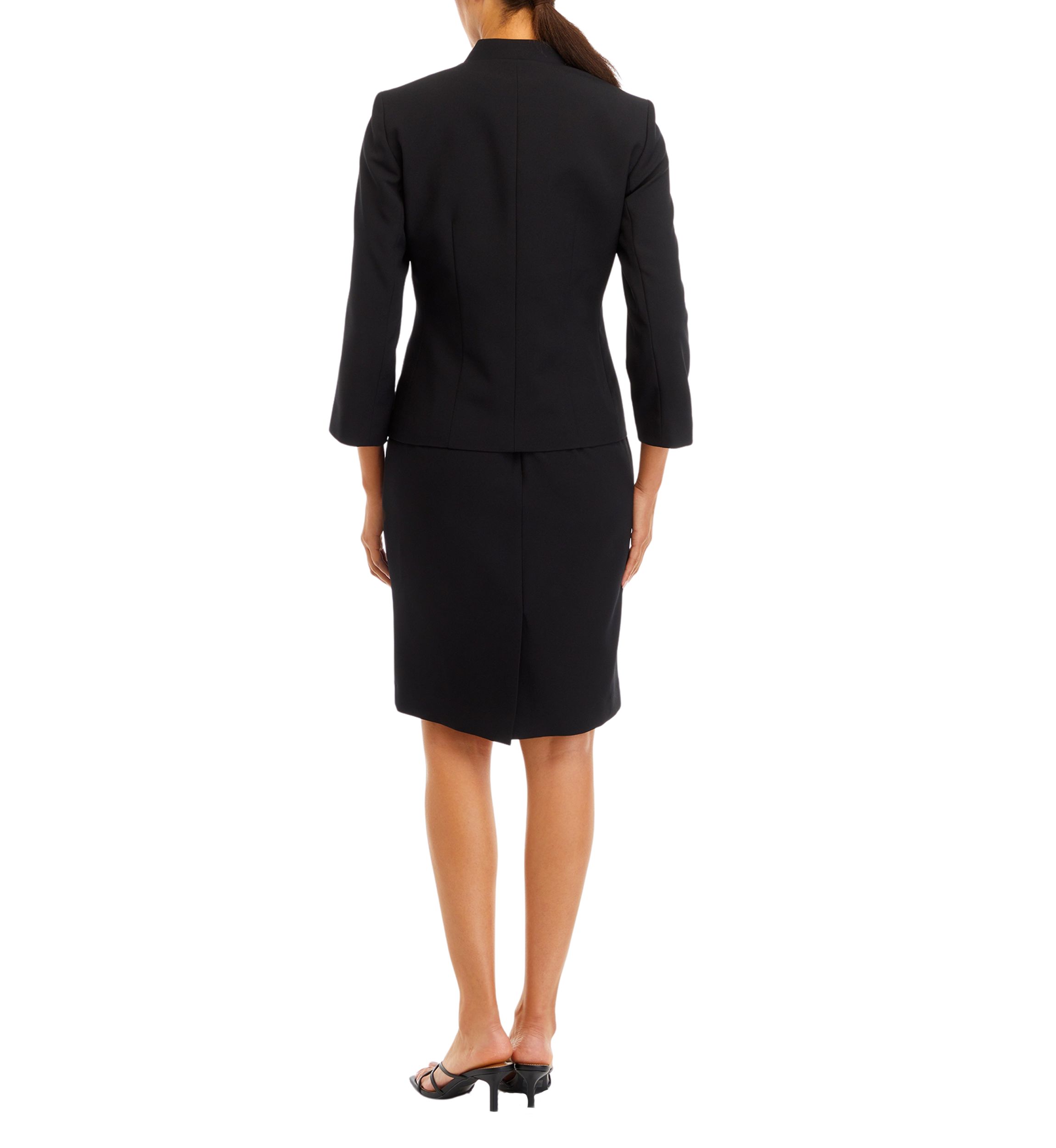 CROPPED SLEEVE JACKET AND EMPIRE SEAMED DRESS
