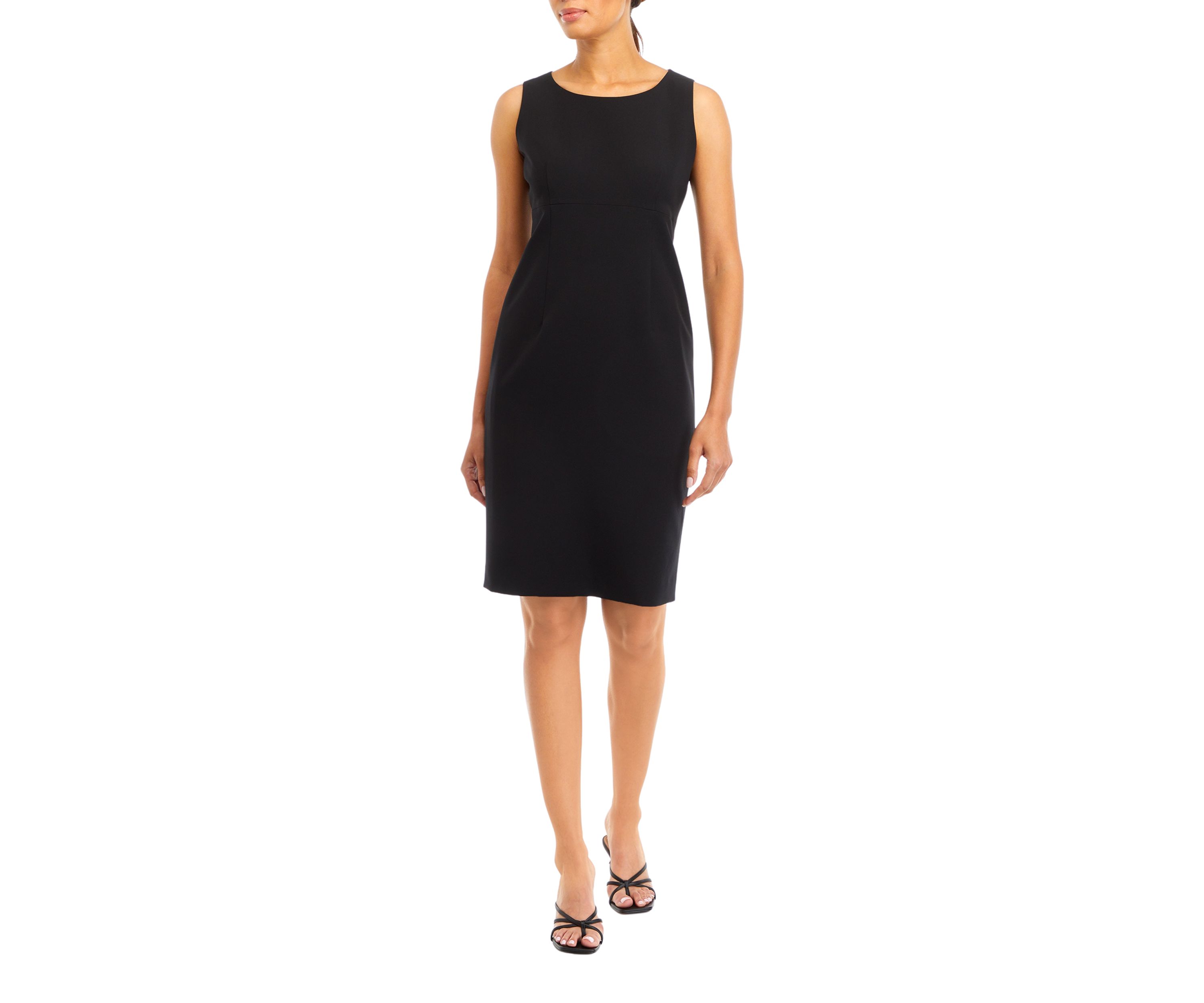CROPPED SLEEVE JACKET AND EMPIRE SEAMED DRESS