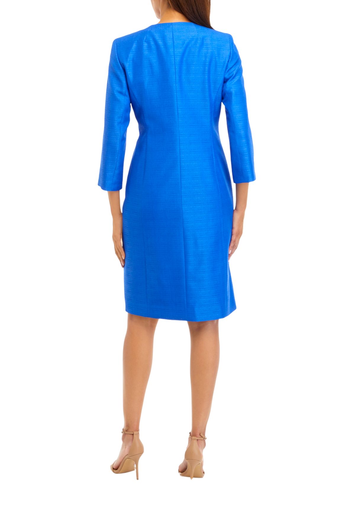 TOPPER COAT AND BASIC SHEATH DRESS