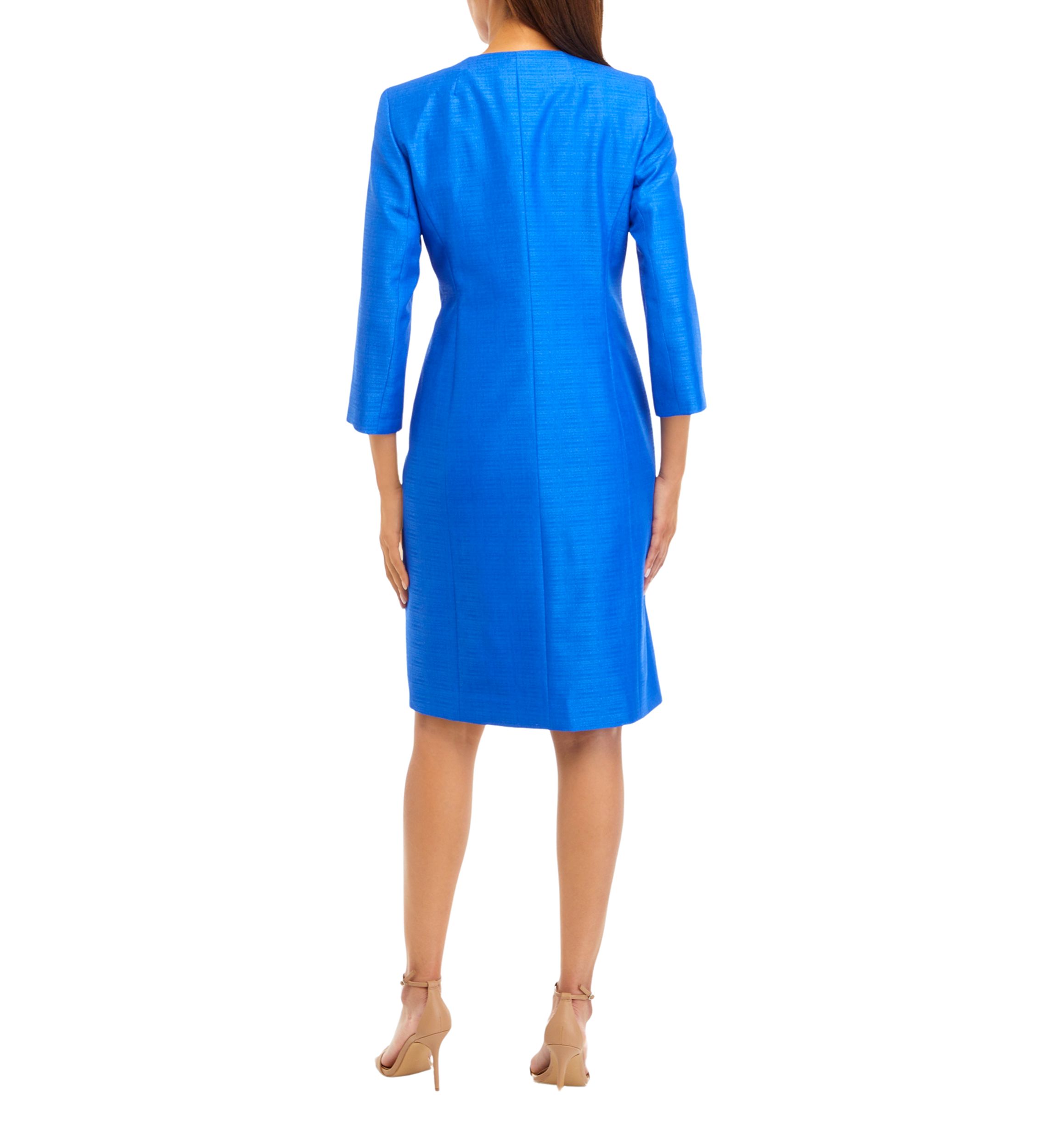 TOPPER COAT AND BASIC SHEATH DRESS