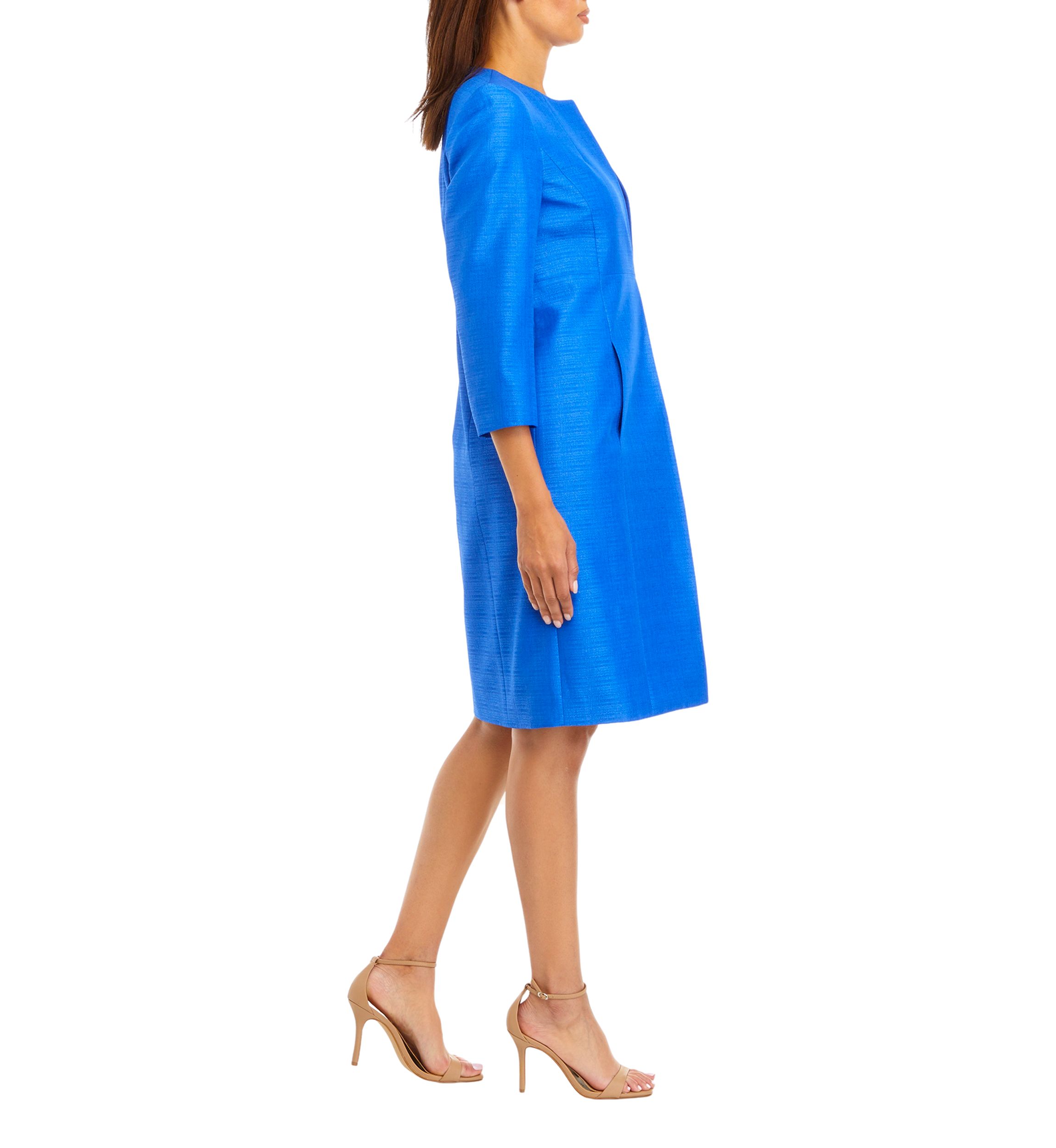 TOPPER COAT AND BASIC SHEATH DRESS