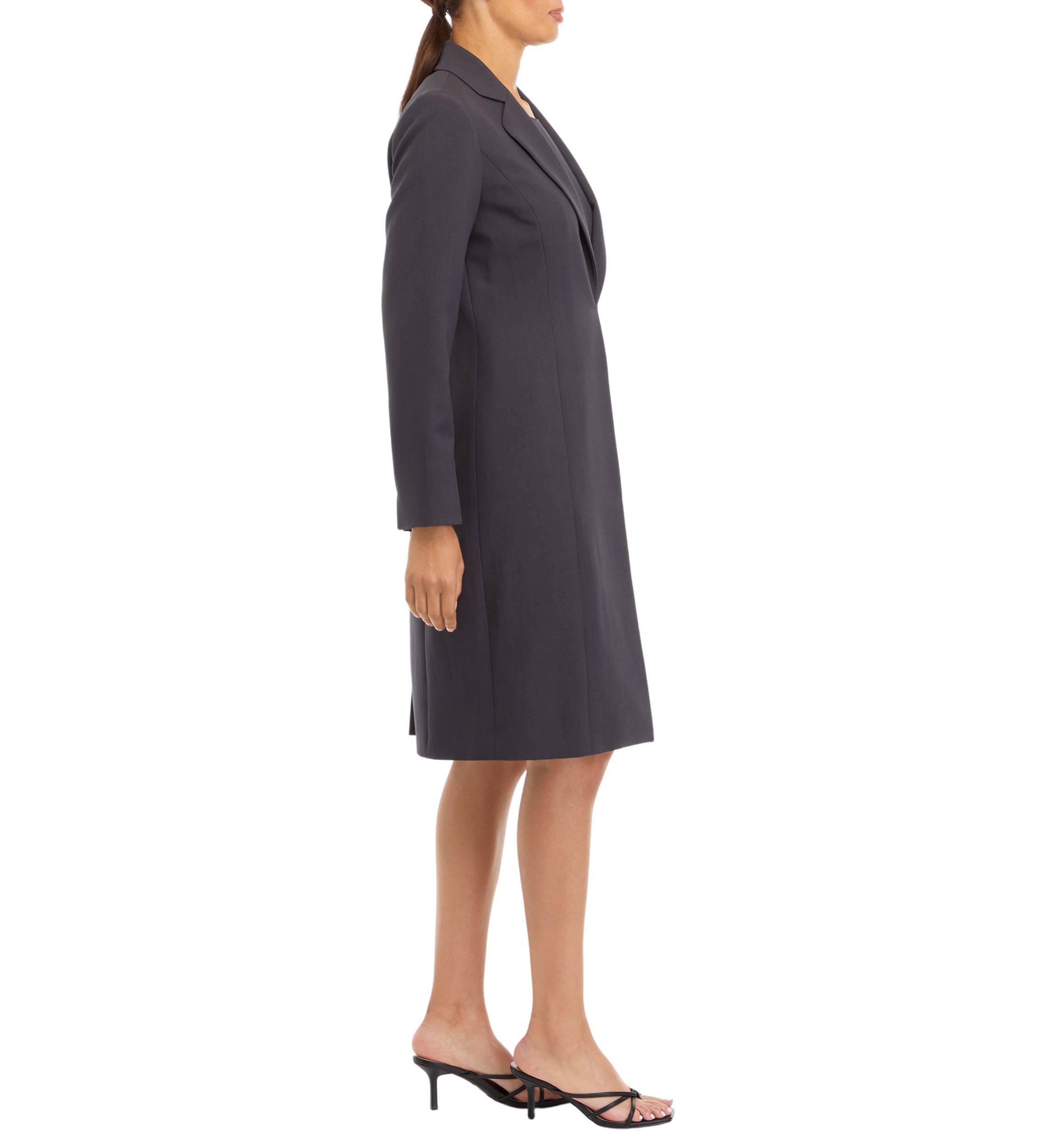 LONG COAT AND BASIC SHEATH DRESS