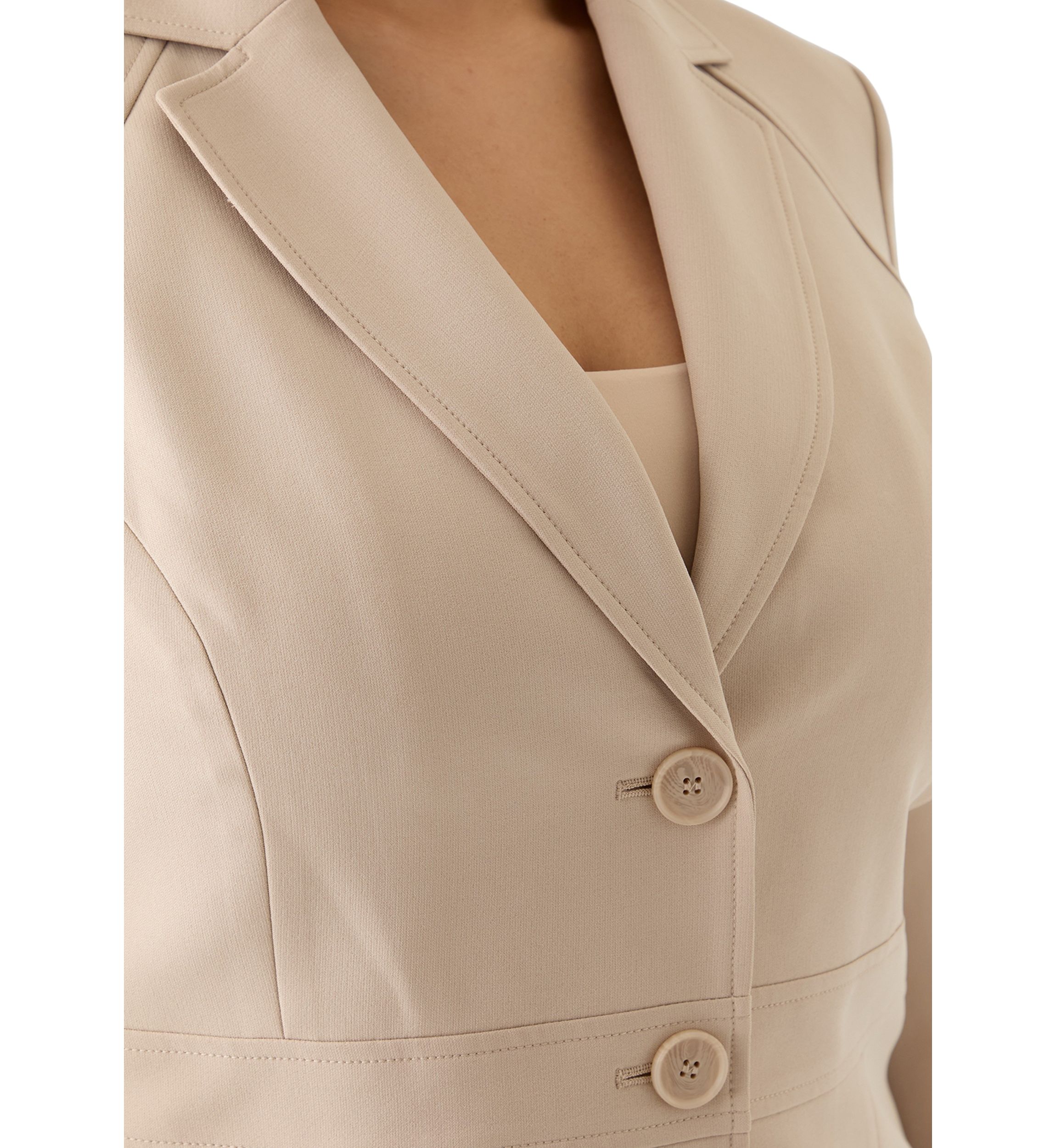 Two-Button Jacket & Extended Tab Waist Pant Suit