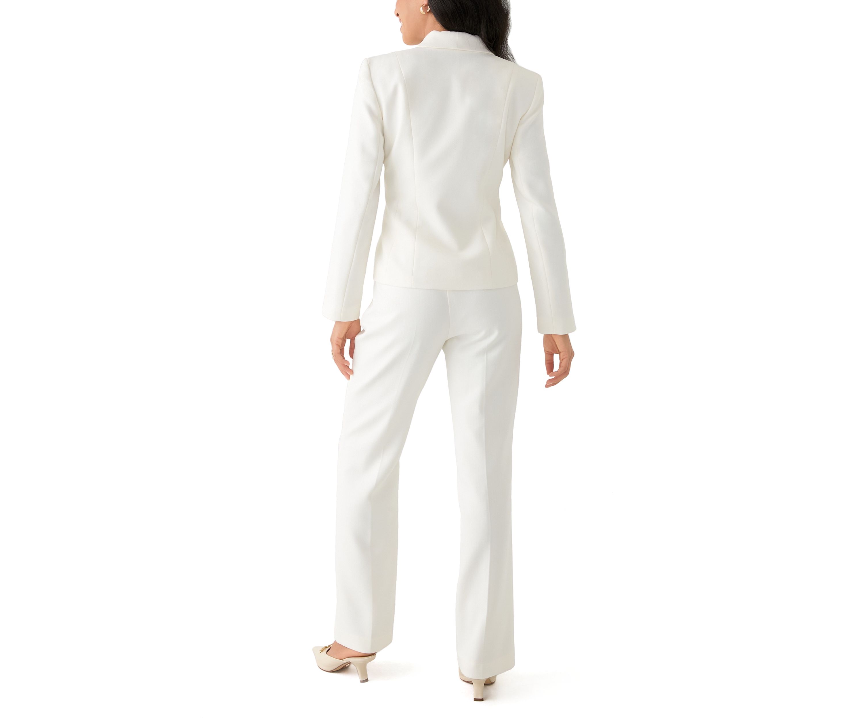 Two-Button Shawl Collar Jacket Pant Suit