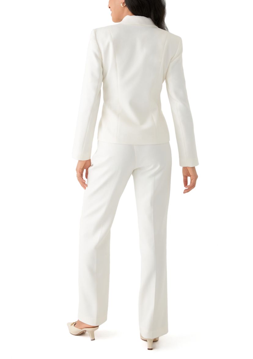 Two-Button Shawl Collar Jacket Pant Suit