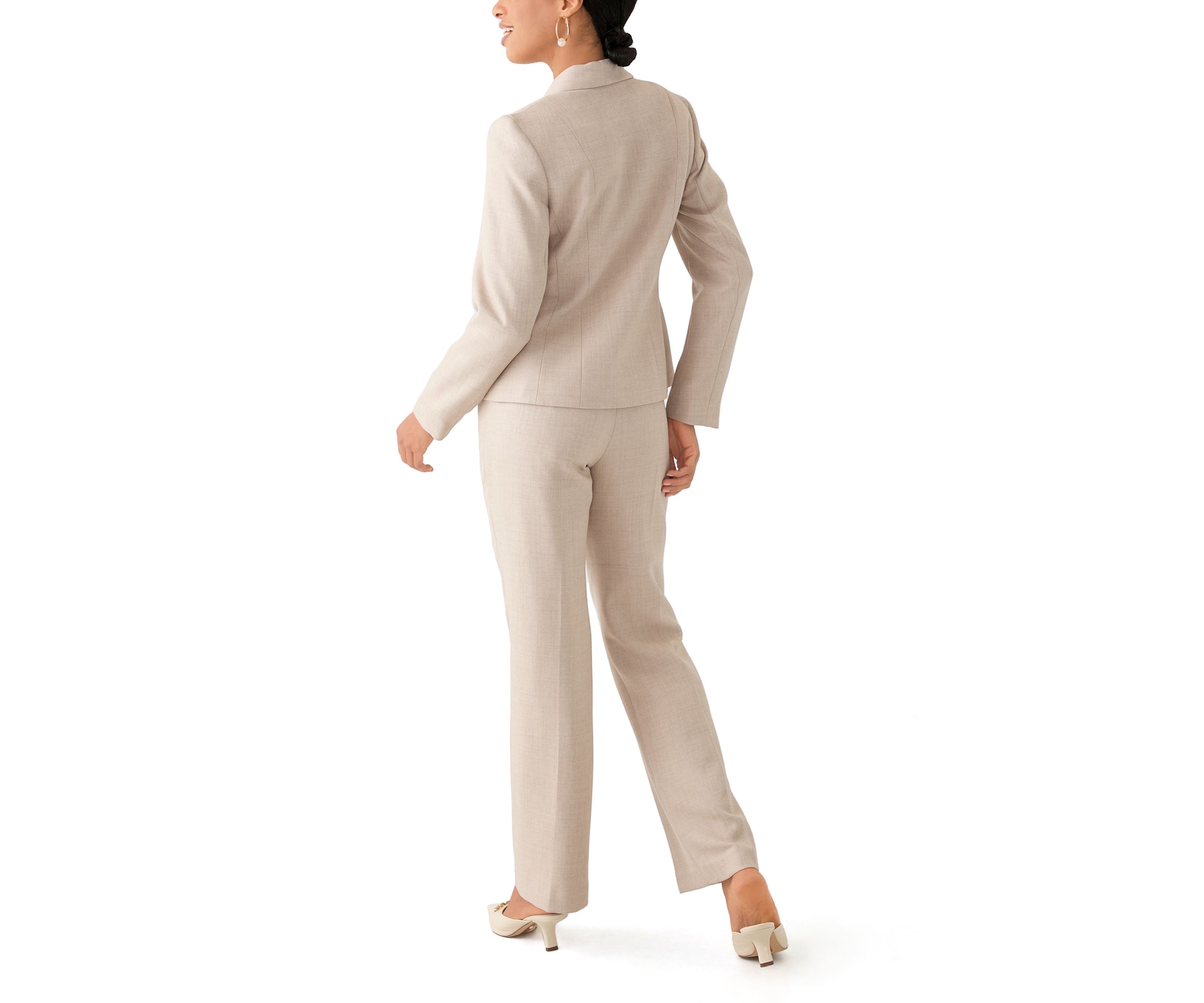 Two-Button Shawl Collar Jacket Pant Suit