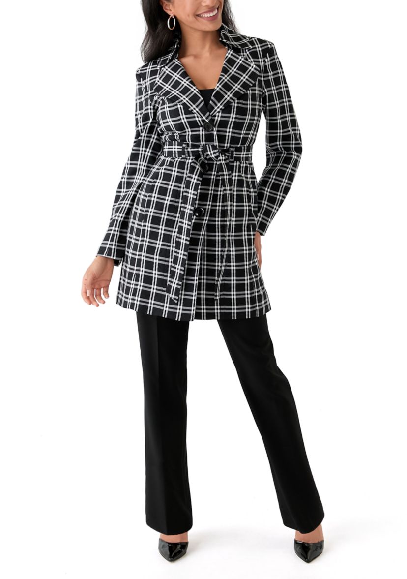 Trench Coat Suit Set