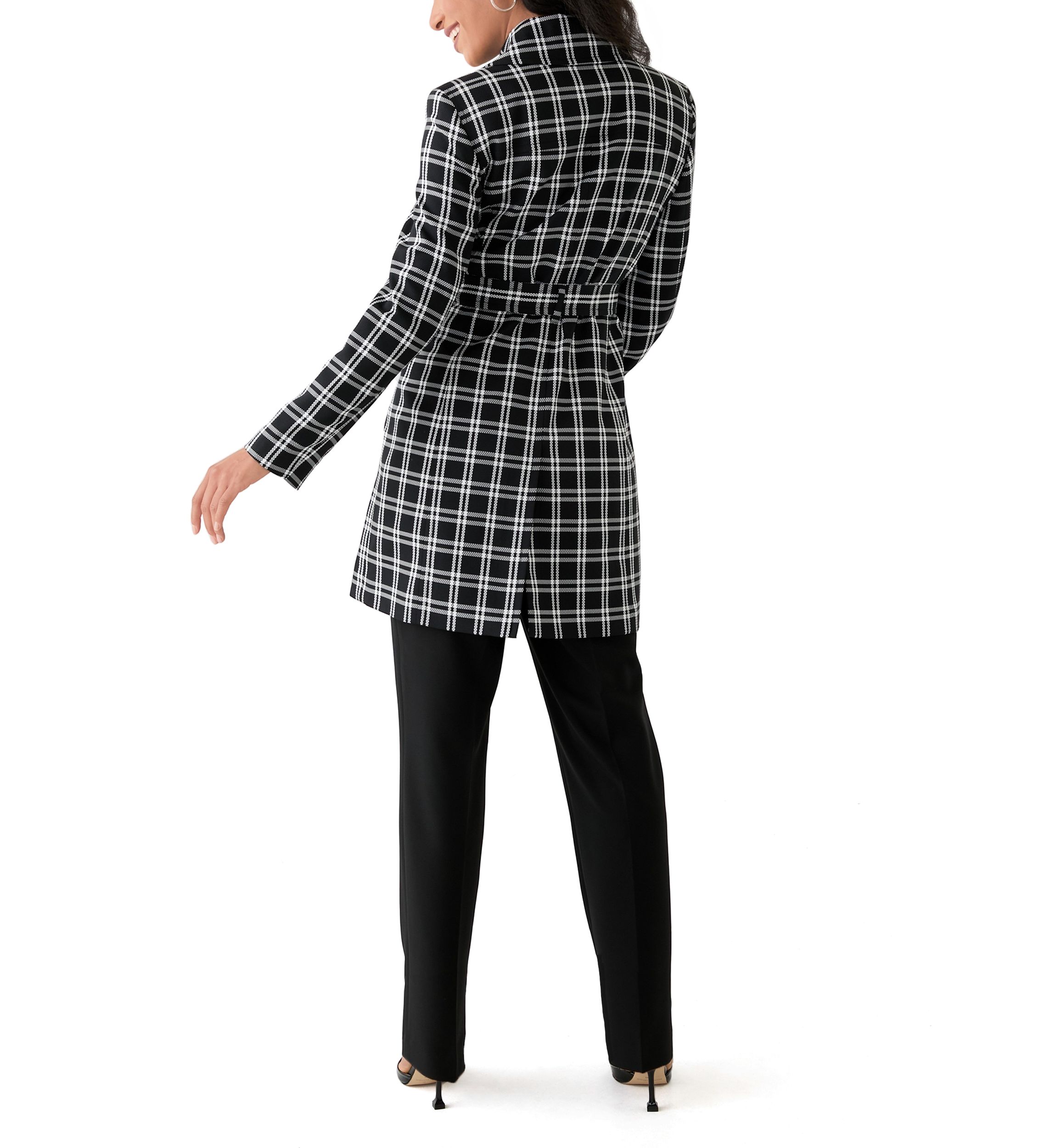 Trench Coat Suit Set