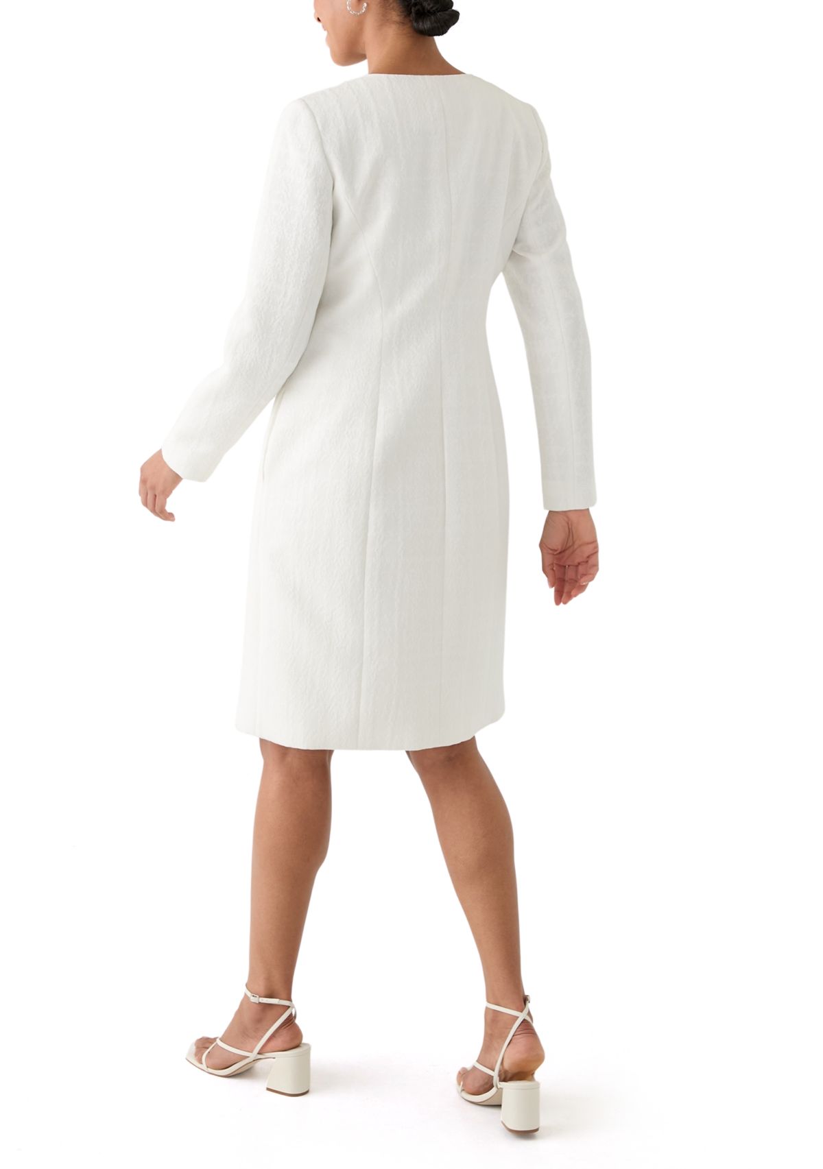 Collarless Topper & Empire Seam Dress