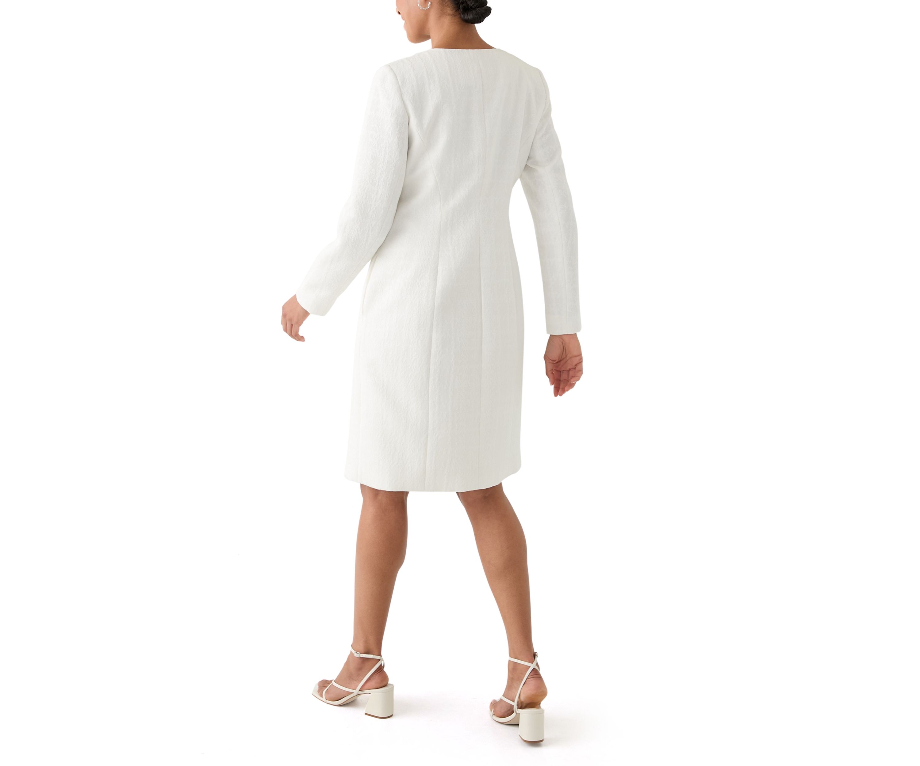 Collarless Topper & Empire Seam Dress