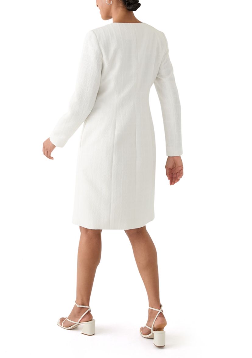 Collarless Topper & Empire Seam Dress