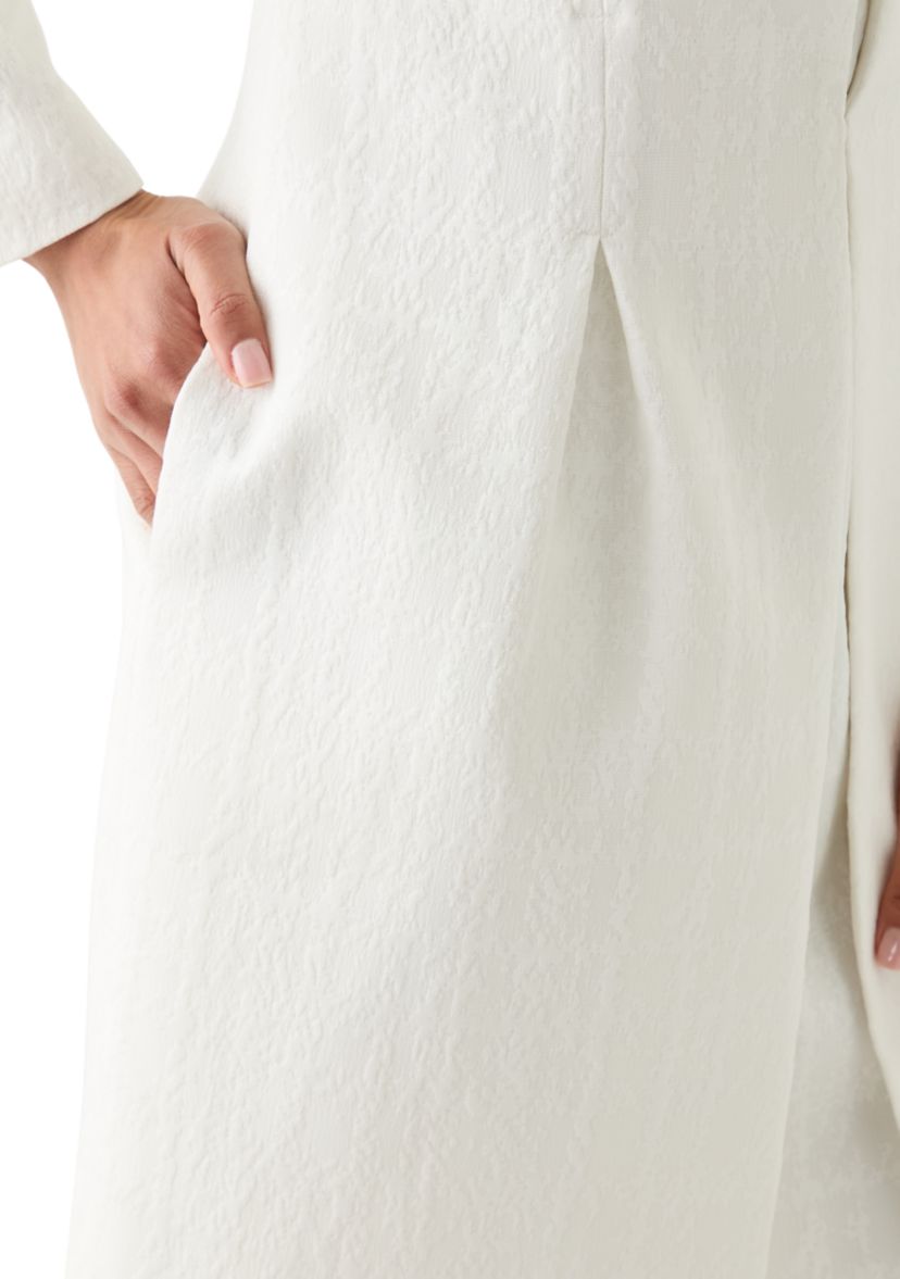 Collarless Topper & Empire Seam Dress