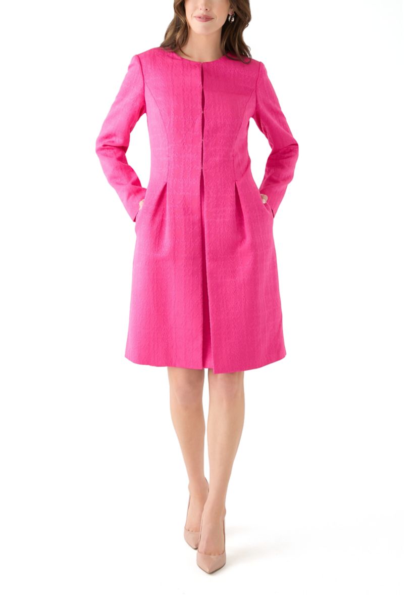 Collarless Topper & Empire Seam Dress
