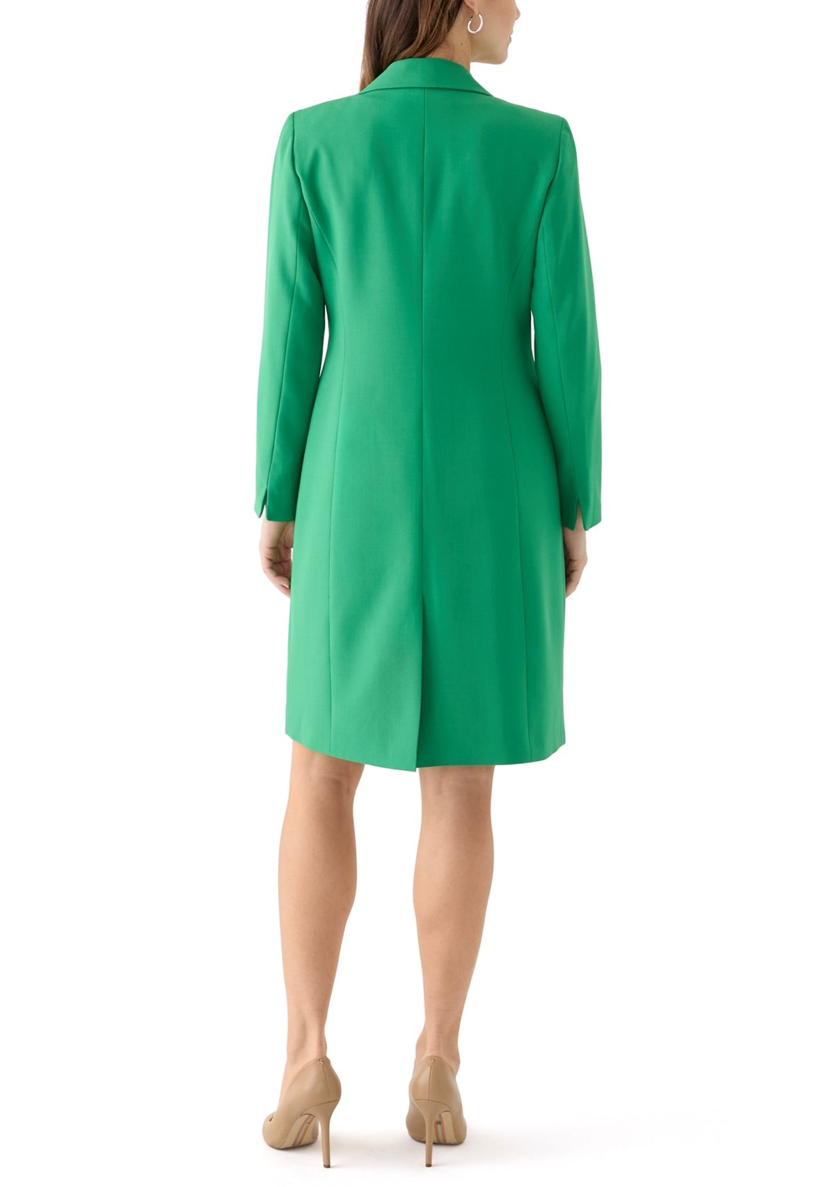 LONG COAT & BASIC SHEATH DRESS