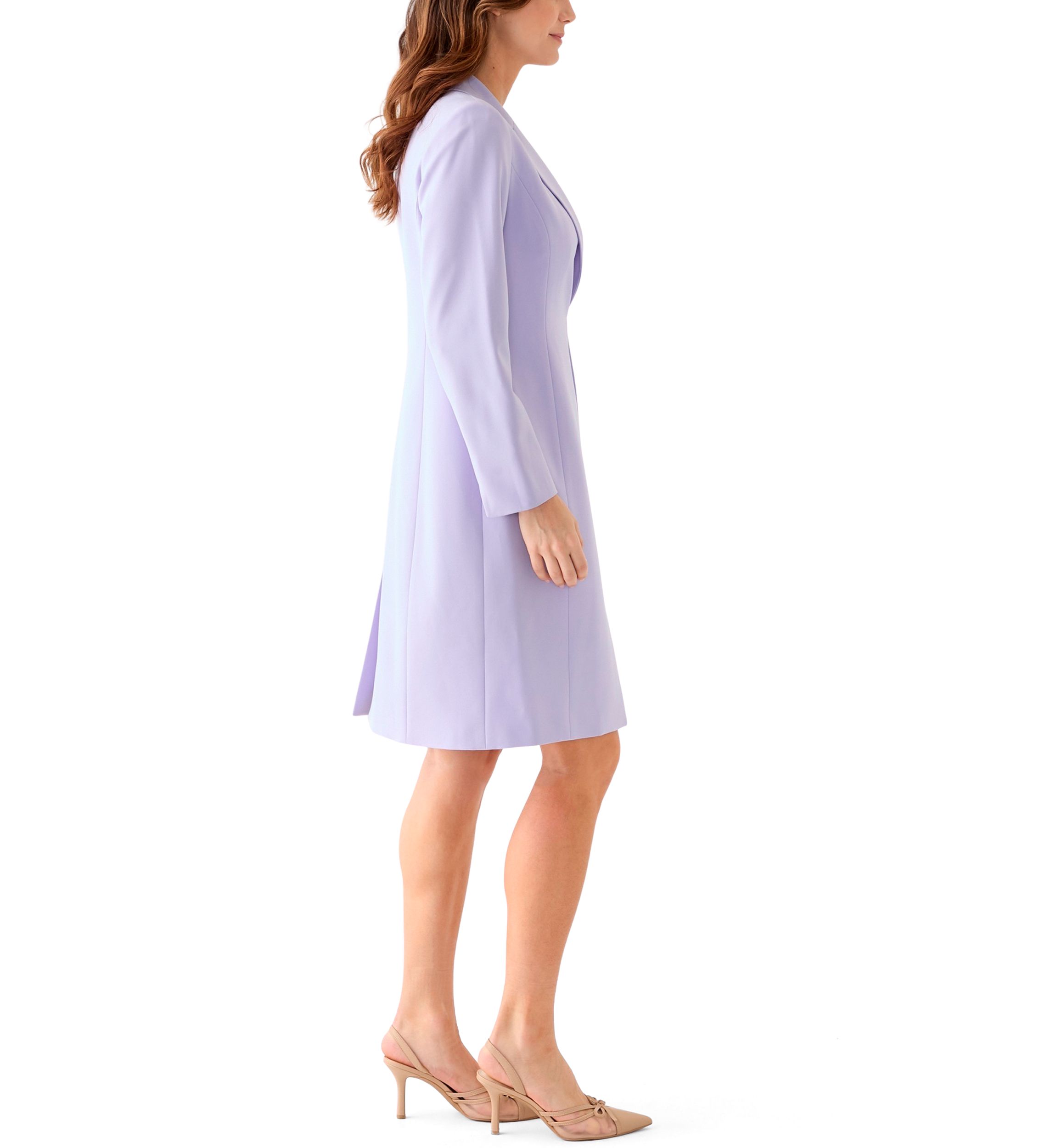 LONG COAT & BASIC SHEATH DRESS