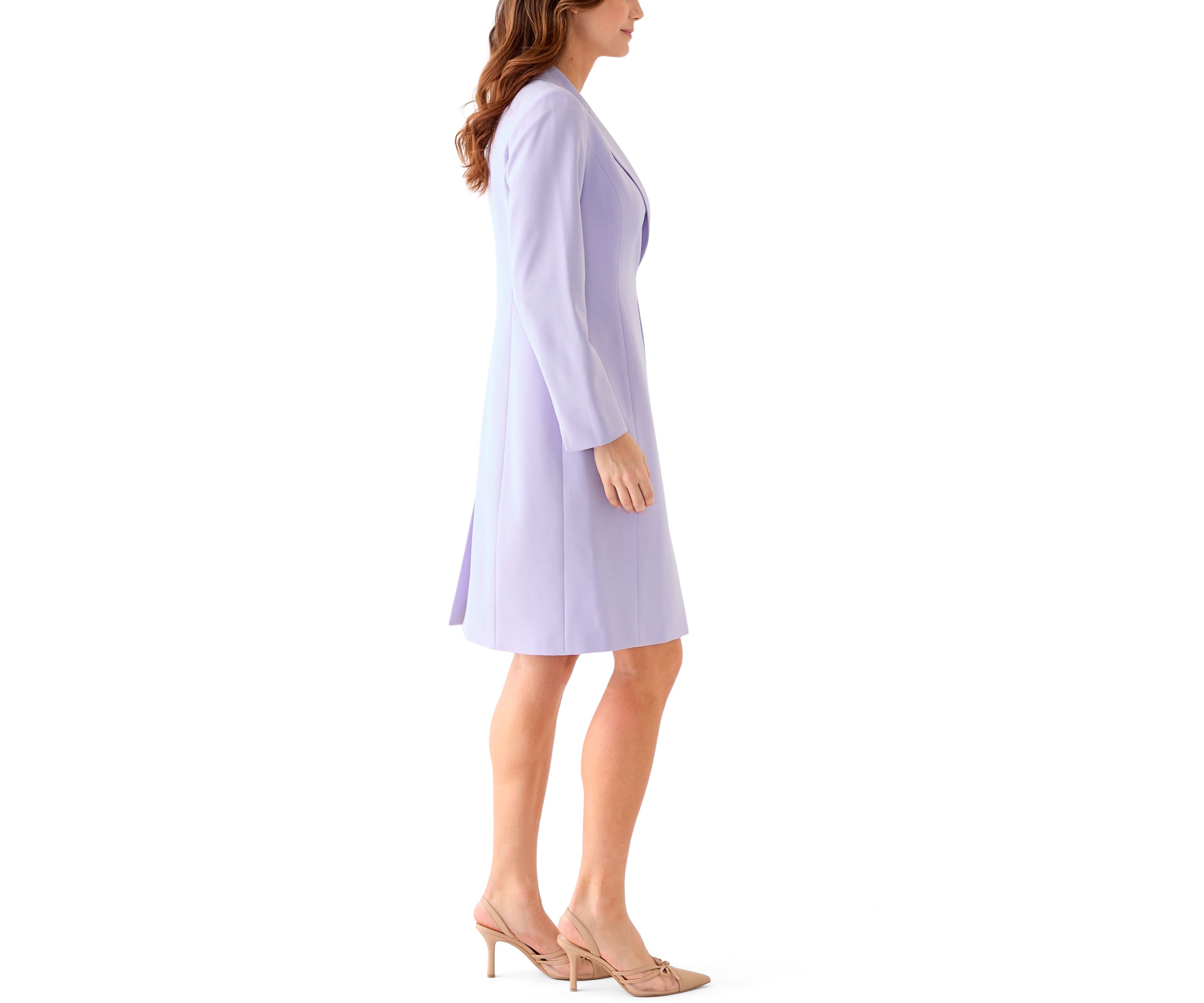 LONG COAT & BASIC SHEATH DRESS