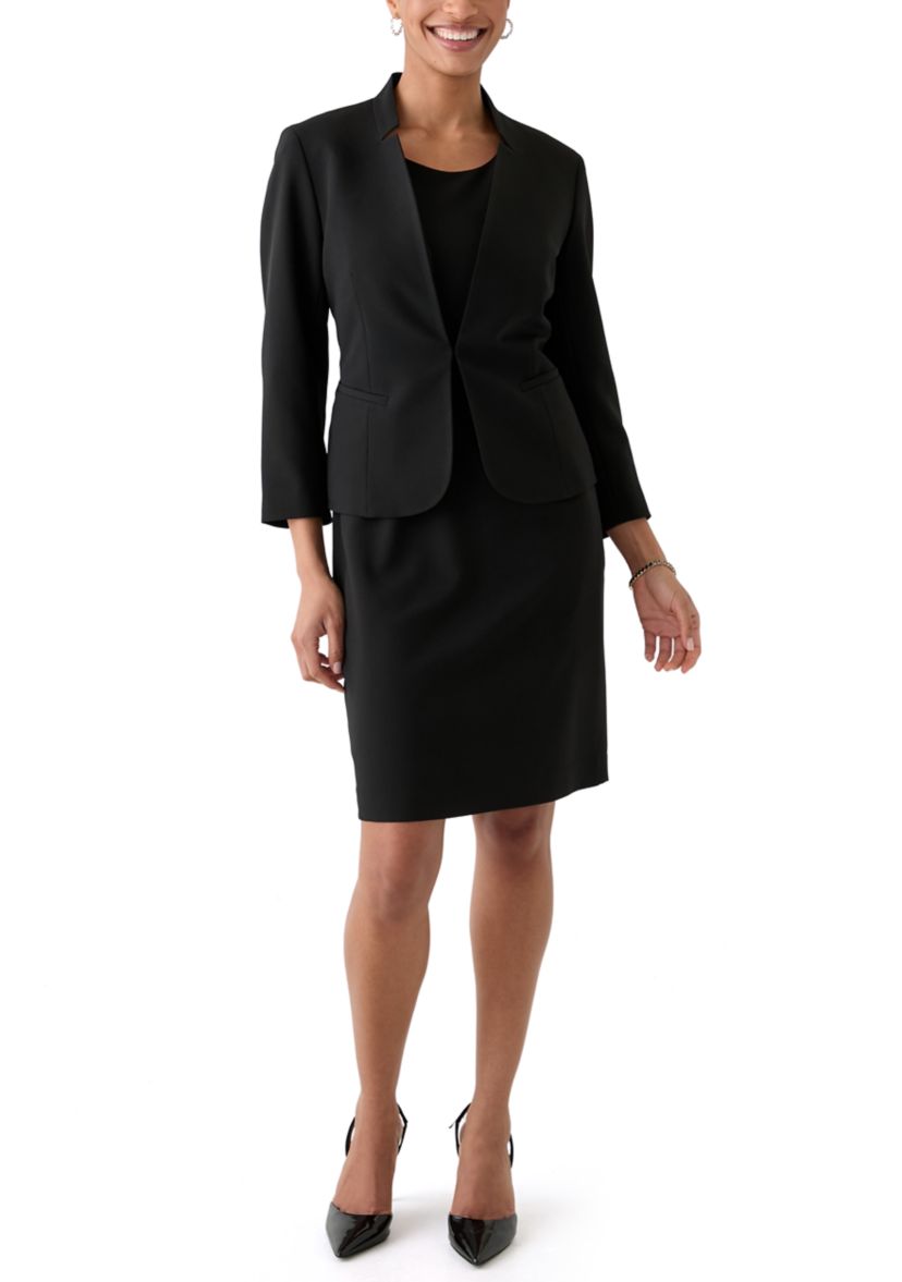 Cutout Kissing Jacket & Sheath Dress Suit
