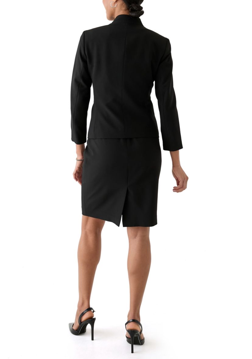 Cutout Kissing Jacket & Sheath Dress Suit