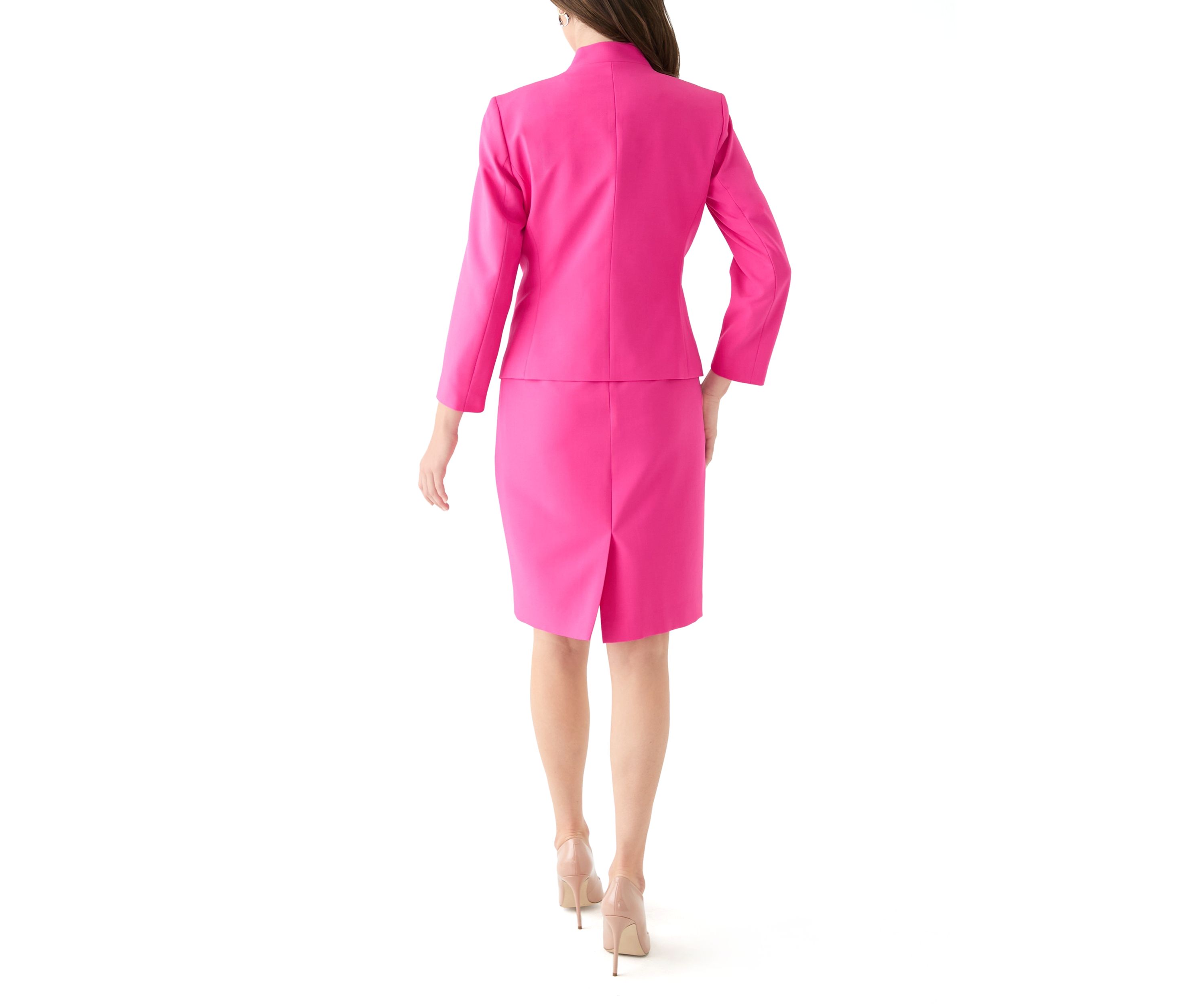 Cutout Kissing Jacket & Sheath Dress Suit