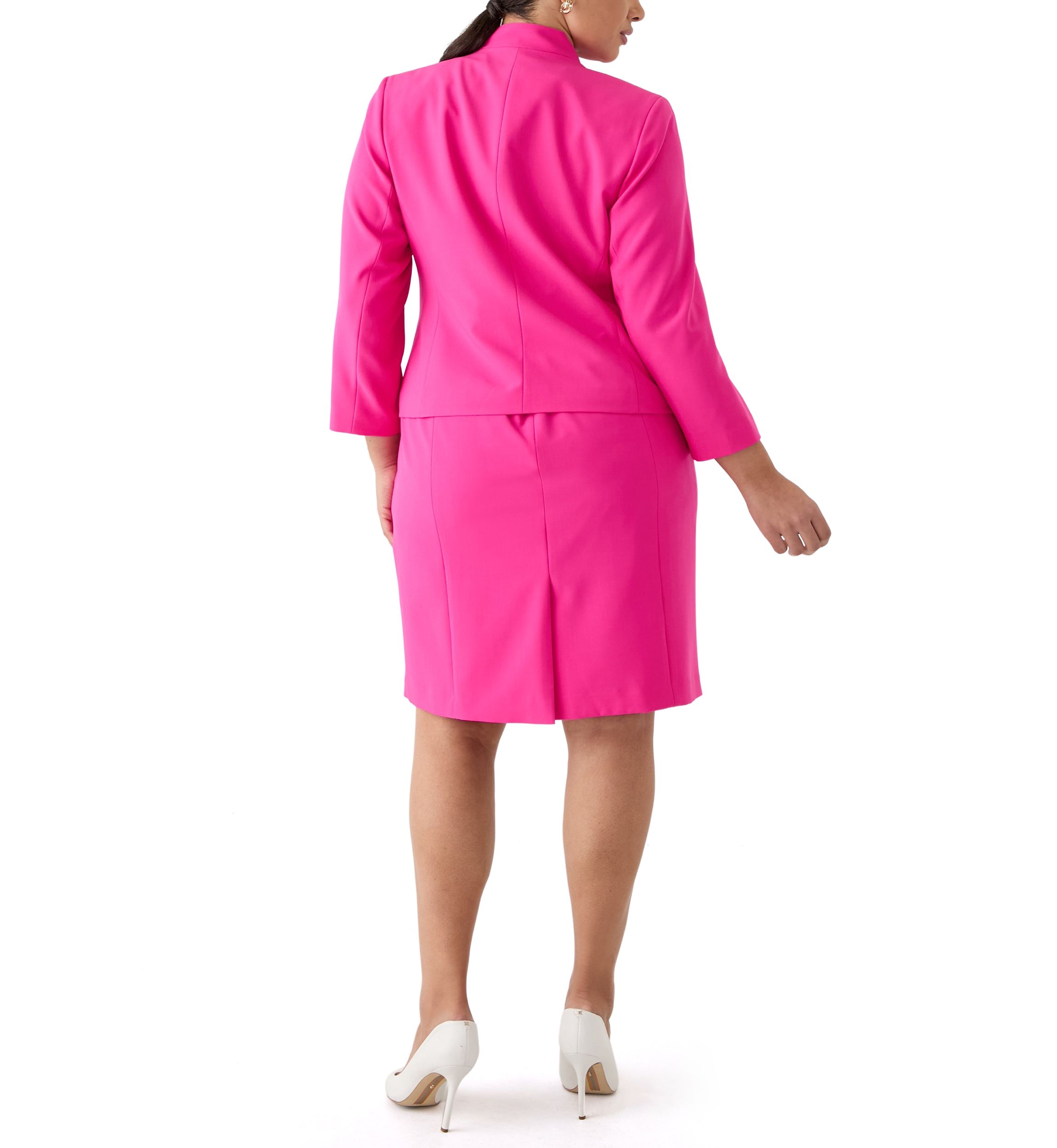 Cutout Kissing Jacket & Sheath Dress Suit