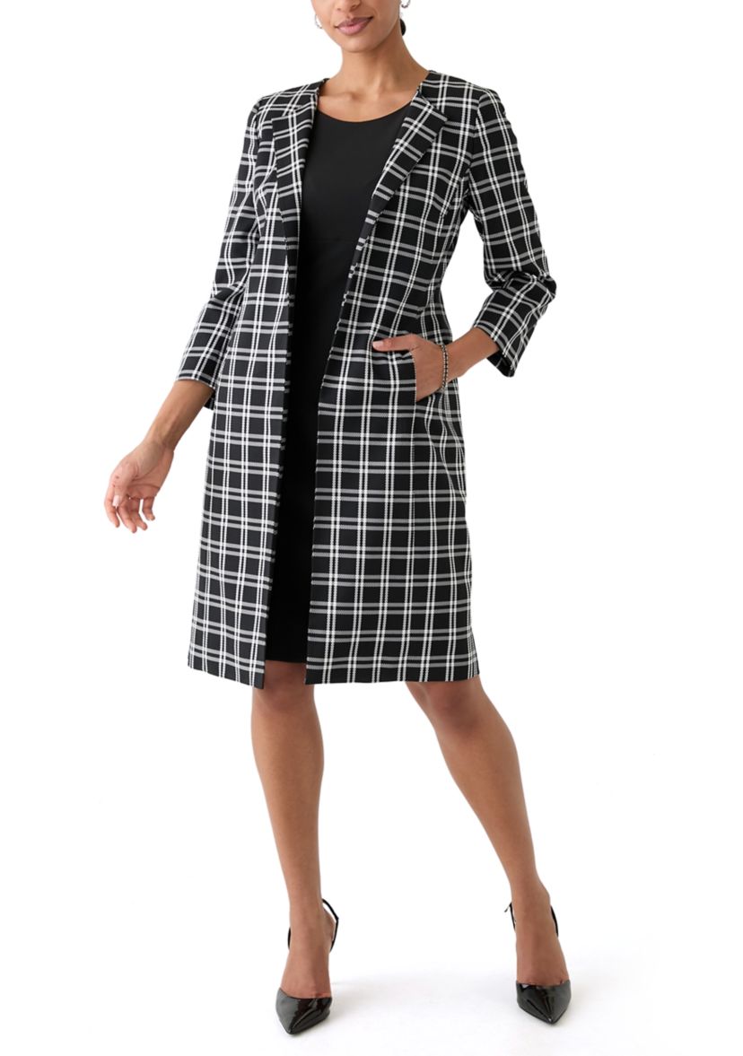 3/4 Sleeve Topper & Empire Waist Dress