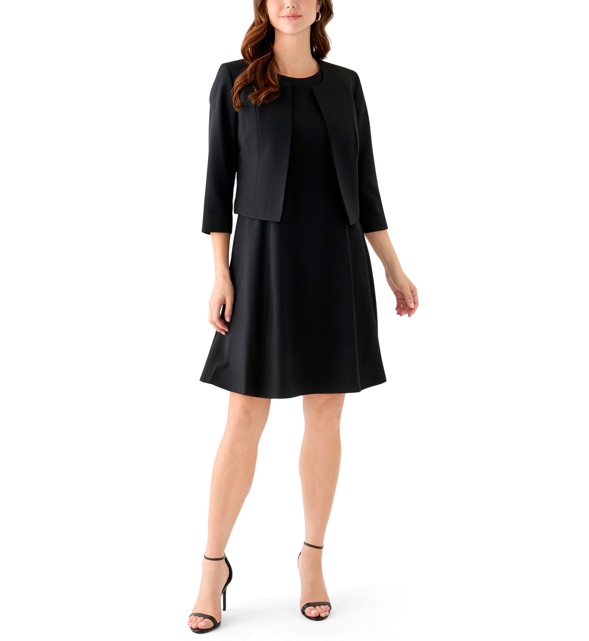 SCOOP NK BOLERO & FLARE DRESS