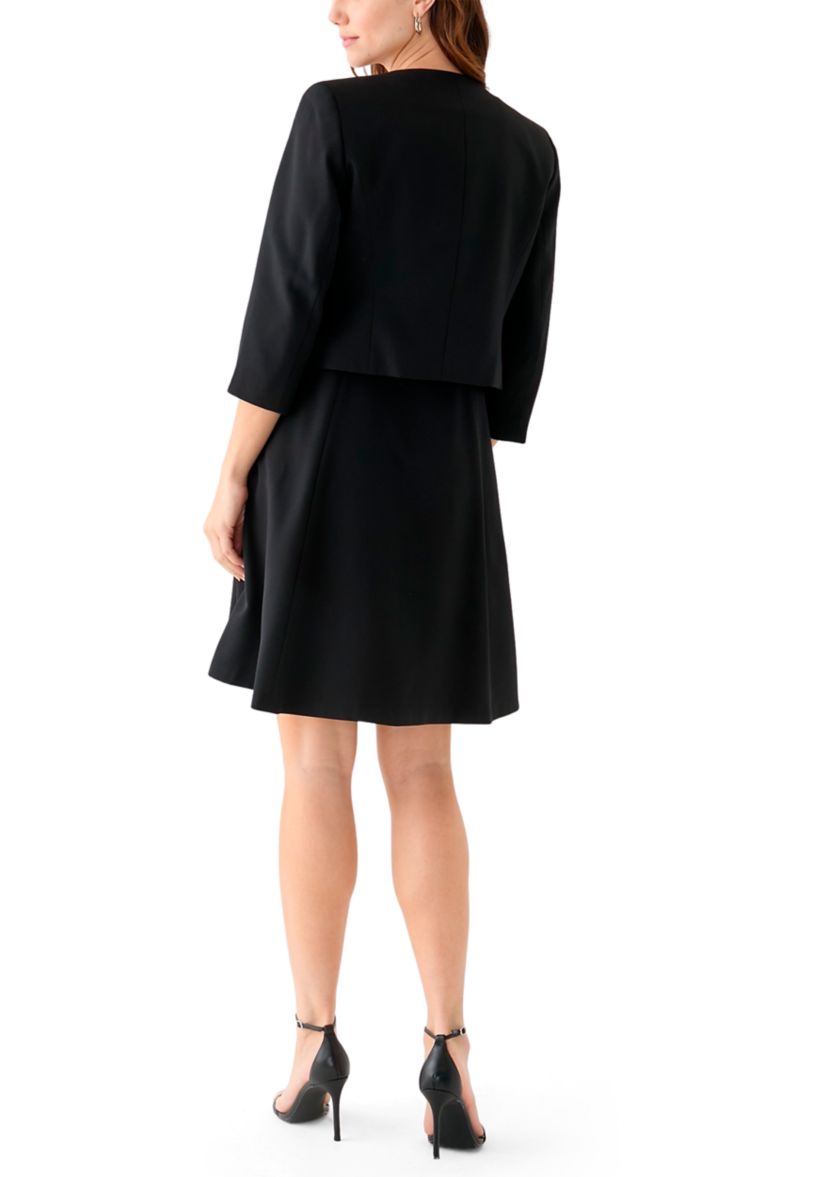SCOOP NK BOLERO & FLARE DRESS