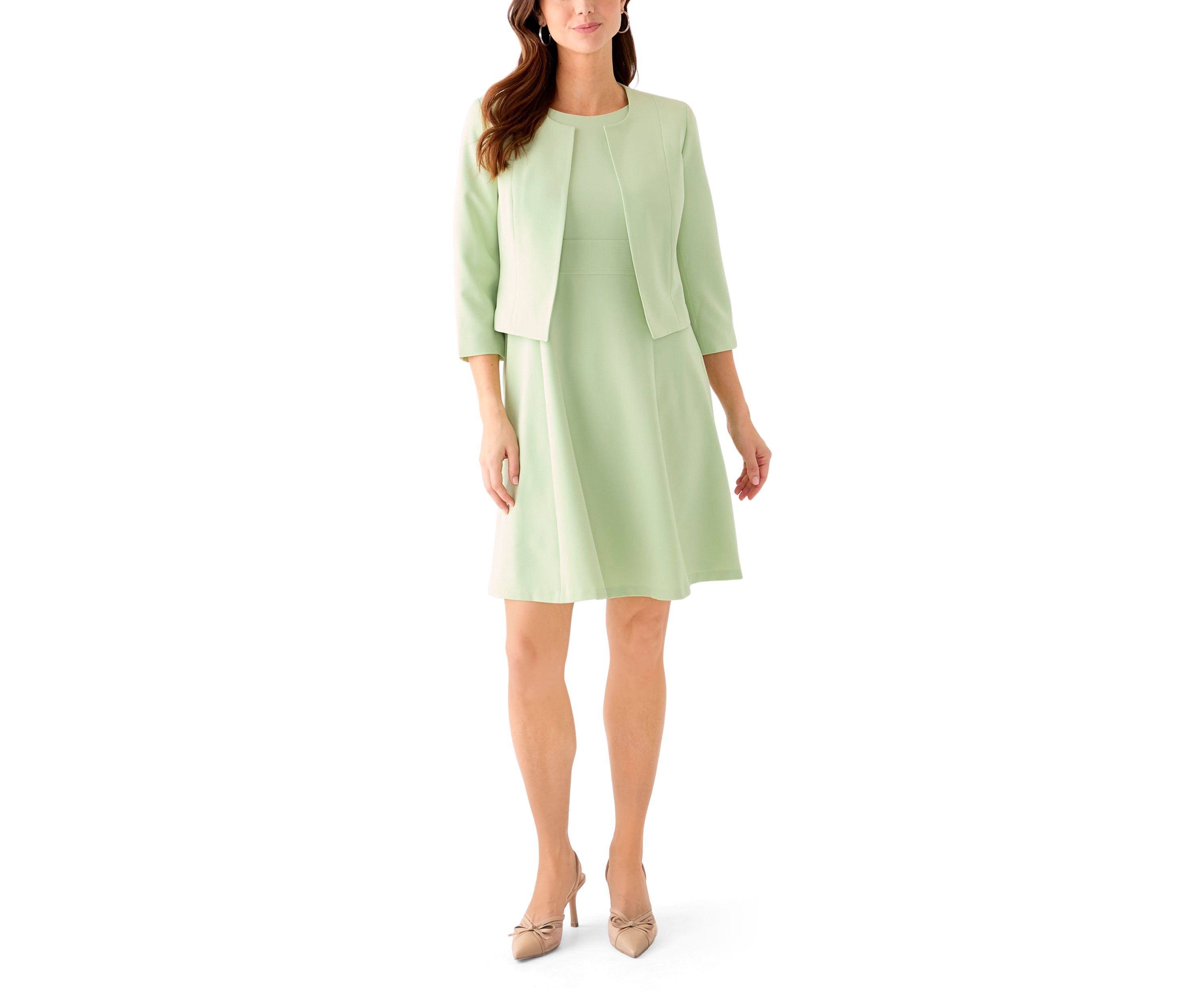 SCOOP NK BOLERO & FLARE DRESS