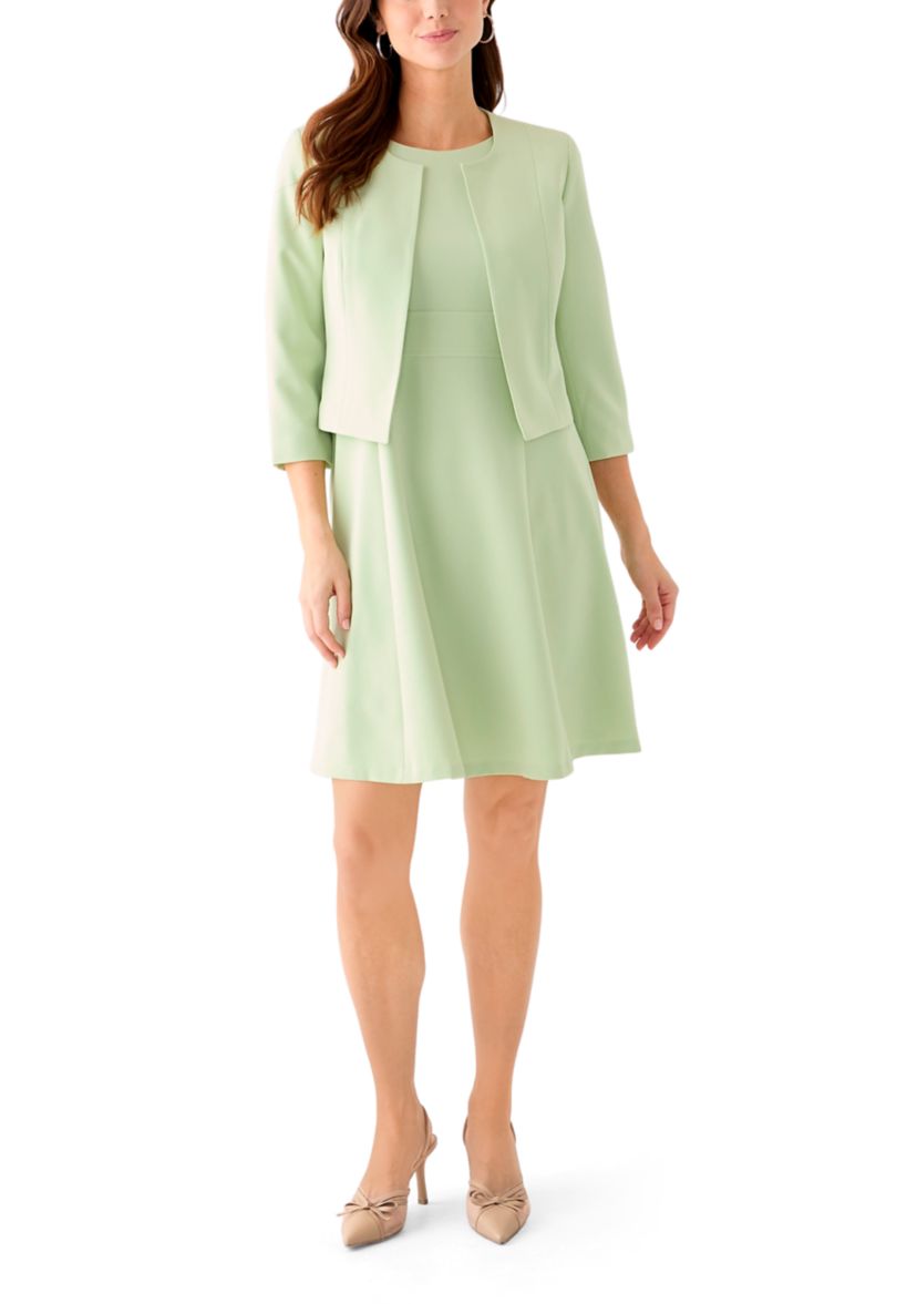 SCOOP NK BOLERO & FLARE DRESS