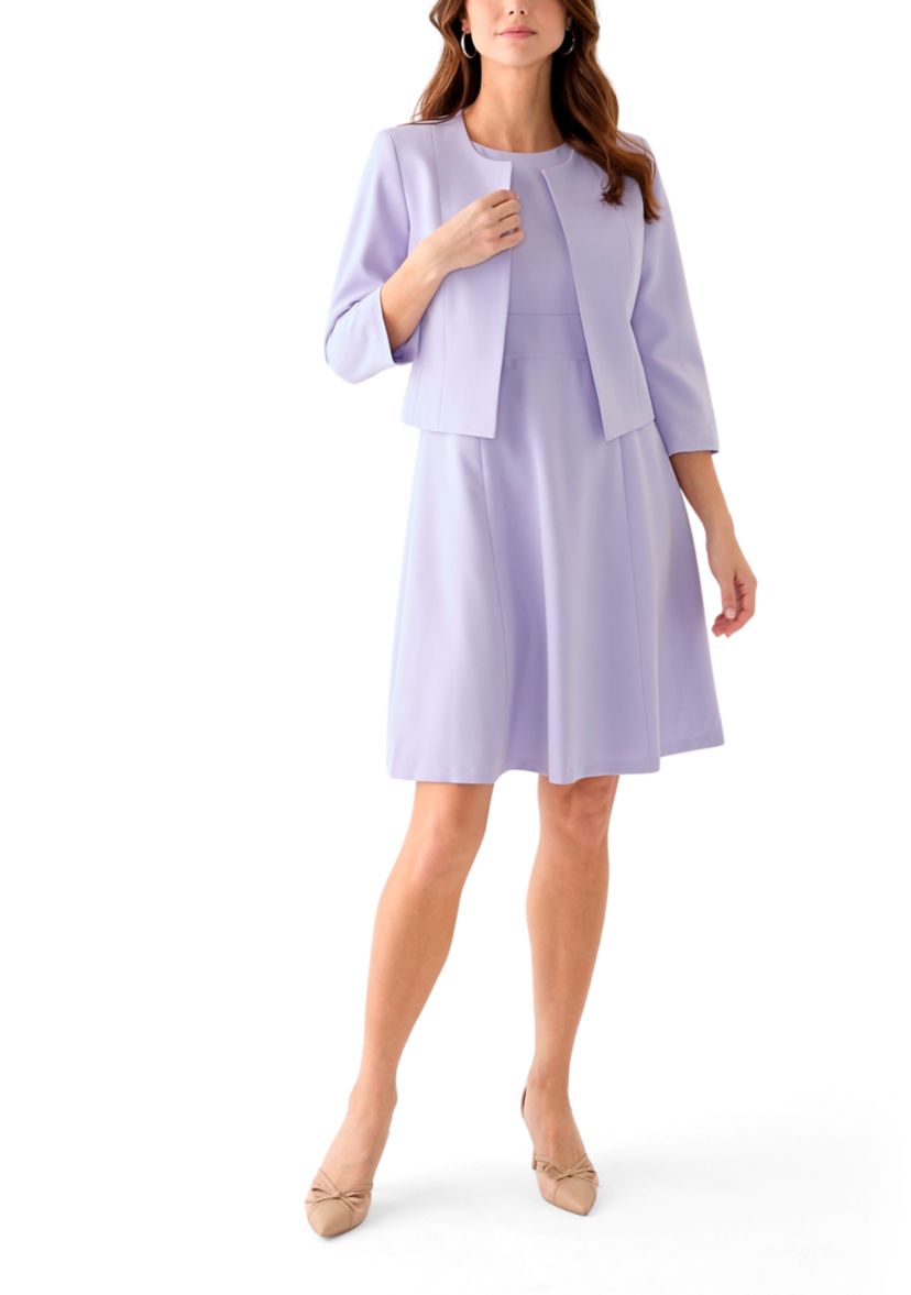 SCOOP NK BOLERO & FLARE DRESS
