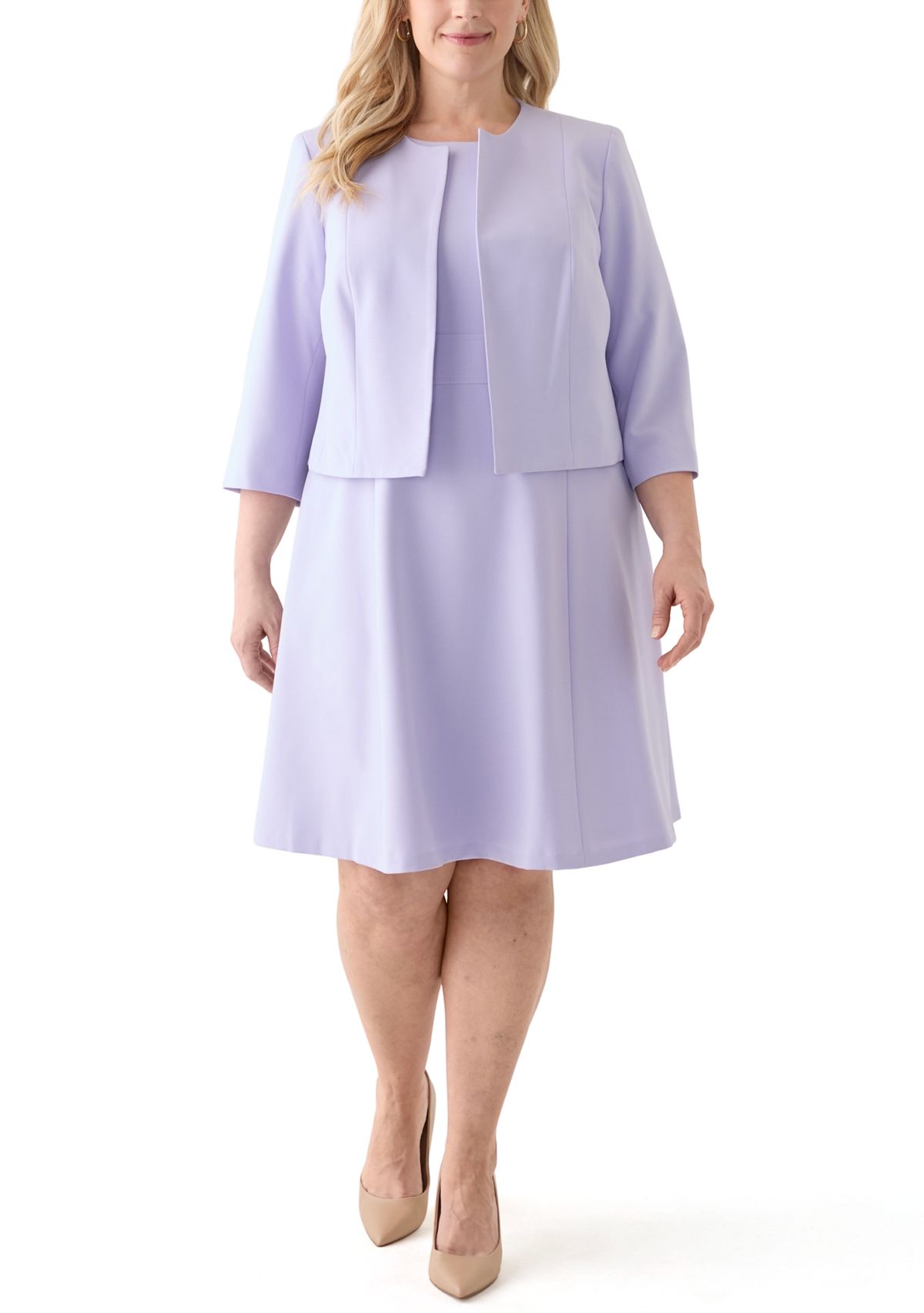 SCOOP NK BOLERO & FLARE DRESS