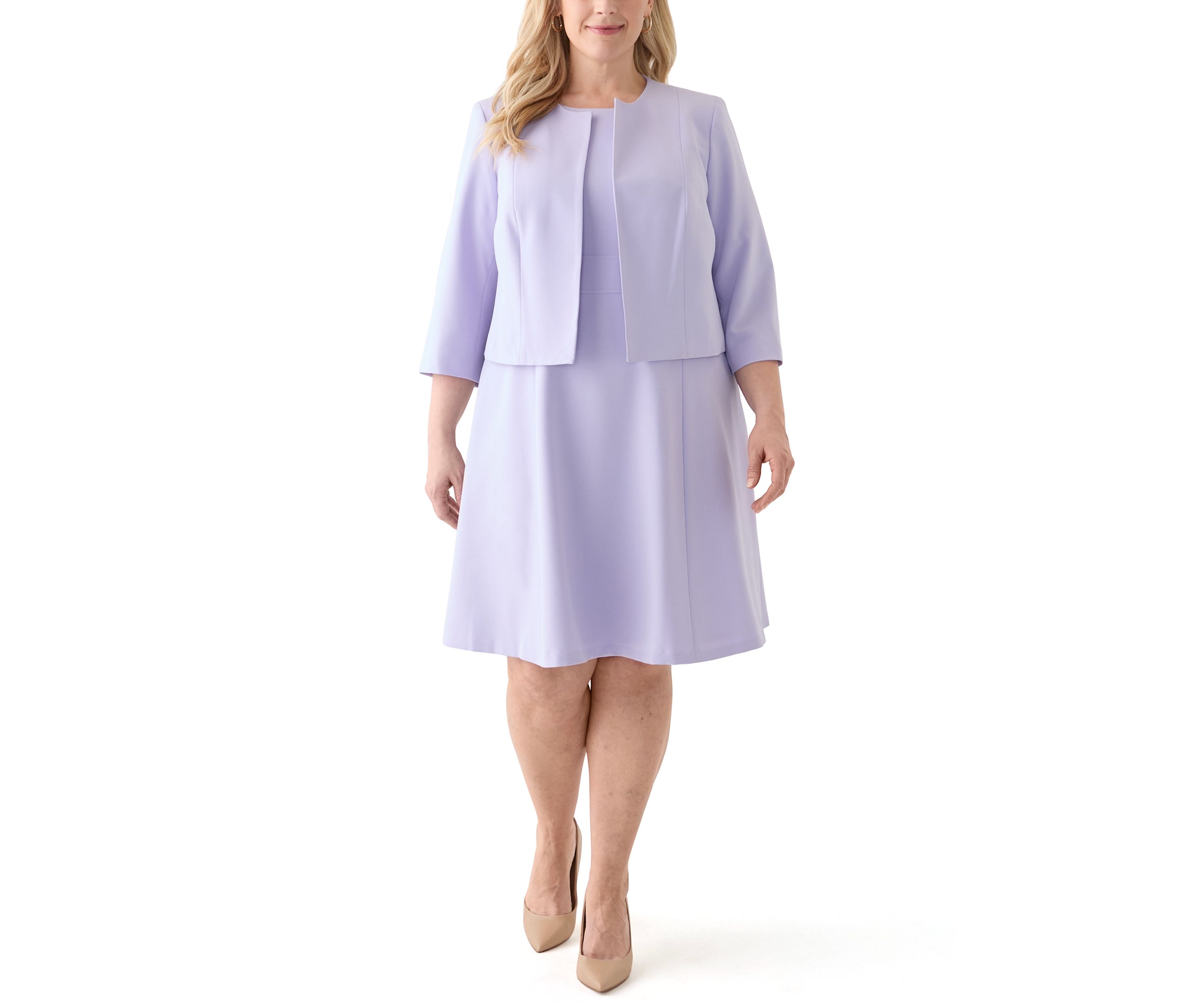 SCOOP NK BOLERO & FLARE DRESS