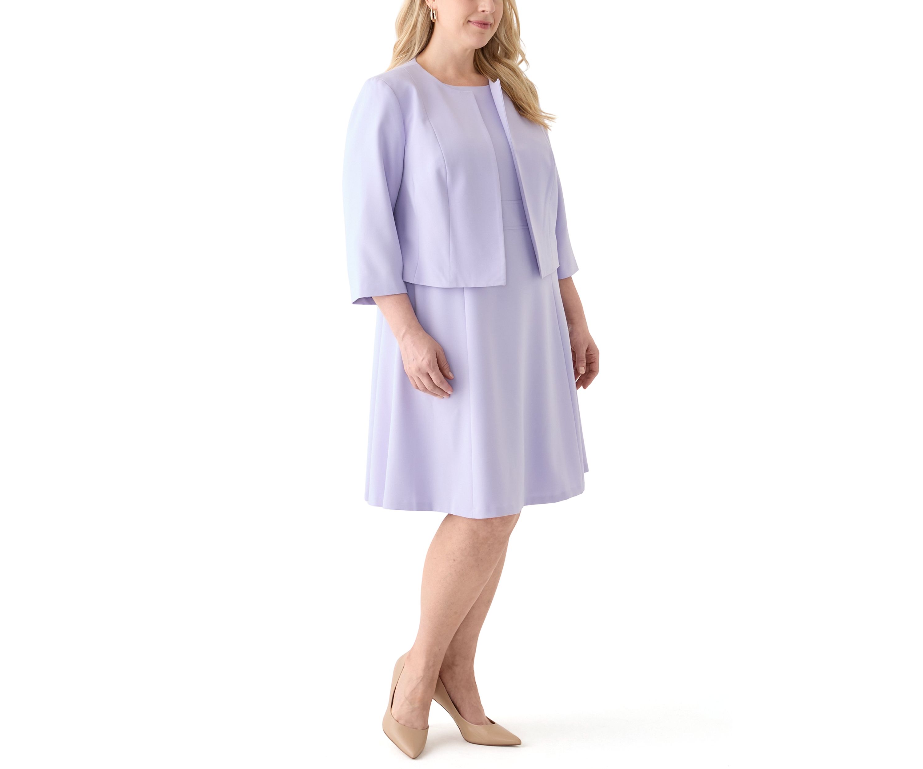 SCOOP NK BOLERO & FLARE DRESS