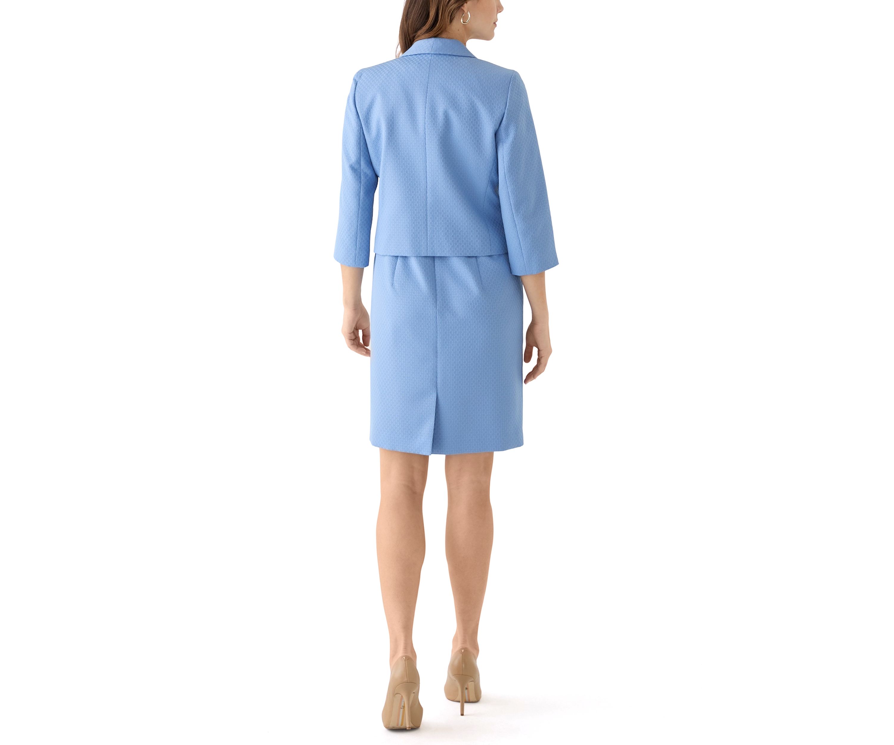 CROPPED JCKT & EMPIRE SEAMED DRESS