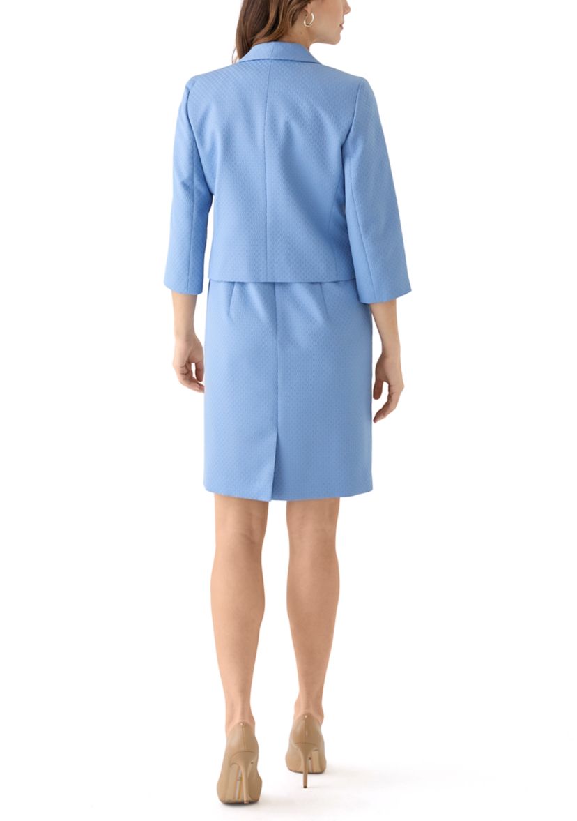 CROPPED JCKT & EMPIRE SEAMED DRESS