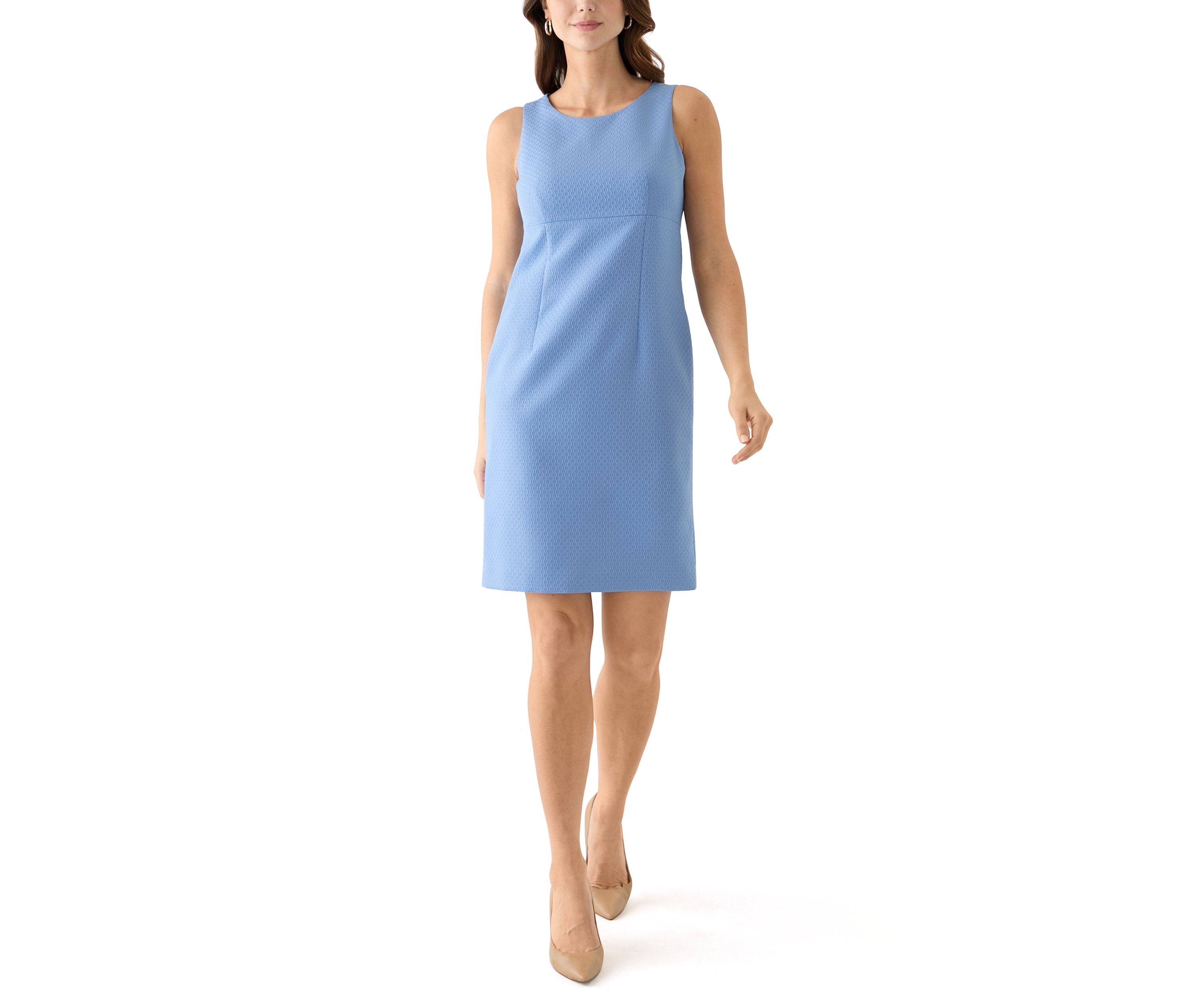 CROPPED JCKT & EMPIRE SEAMED DRESS