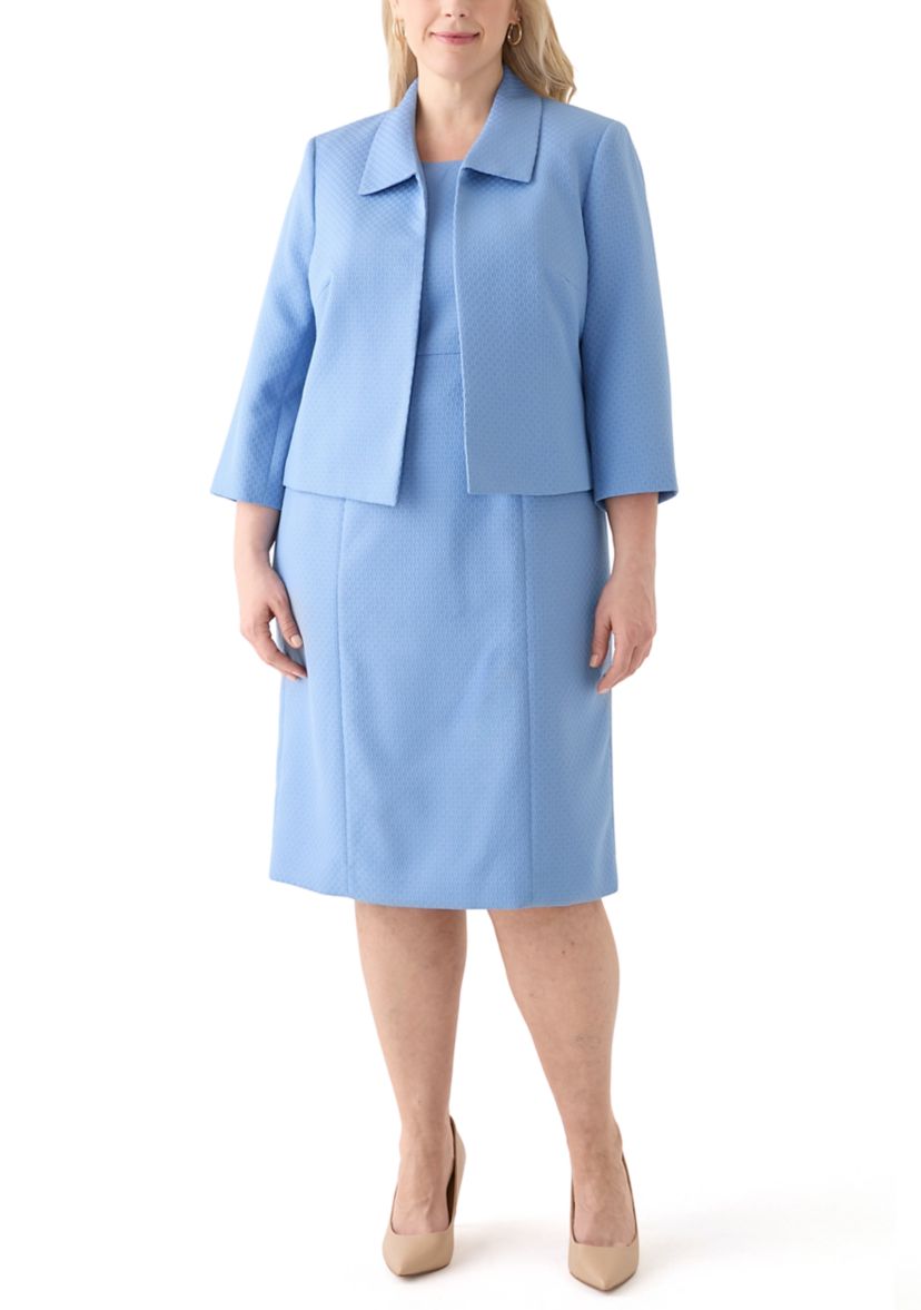 CROPPED JCKT & EMPIRE SEAMED DRESS