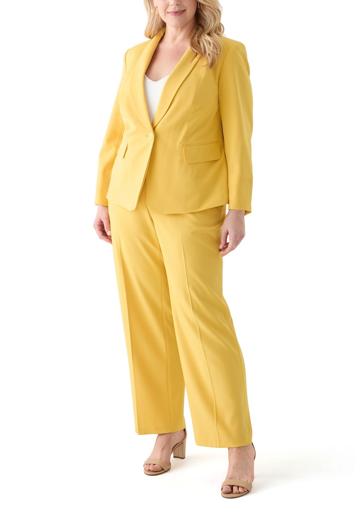 1 BTTN SHAWL COLLAR JCKT & PULL ON PNT