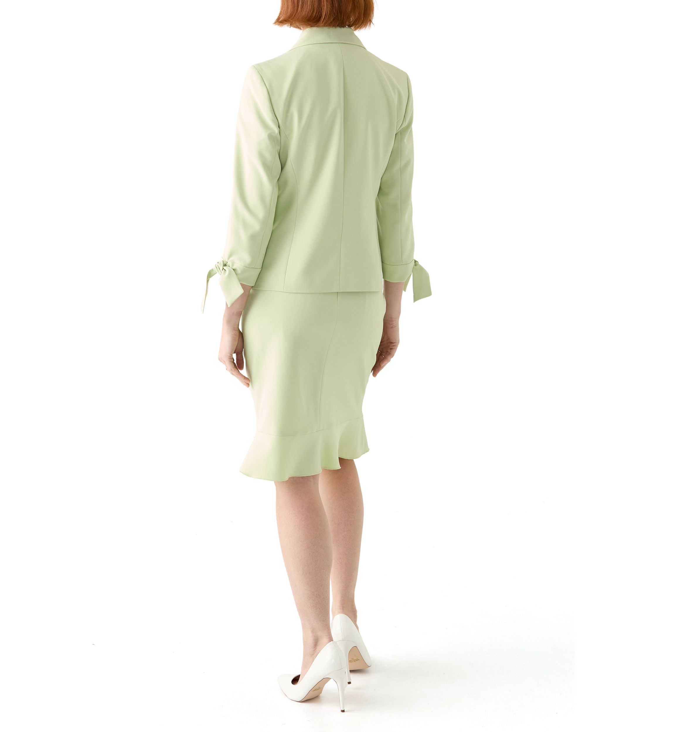 3 BTTN JCKT W/TIE SLEEVES & SKIRT