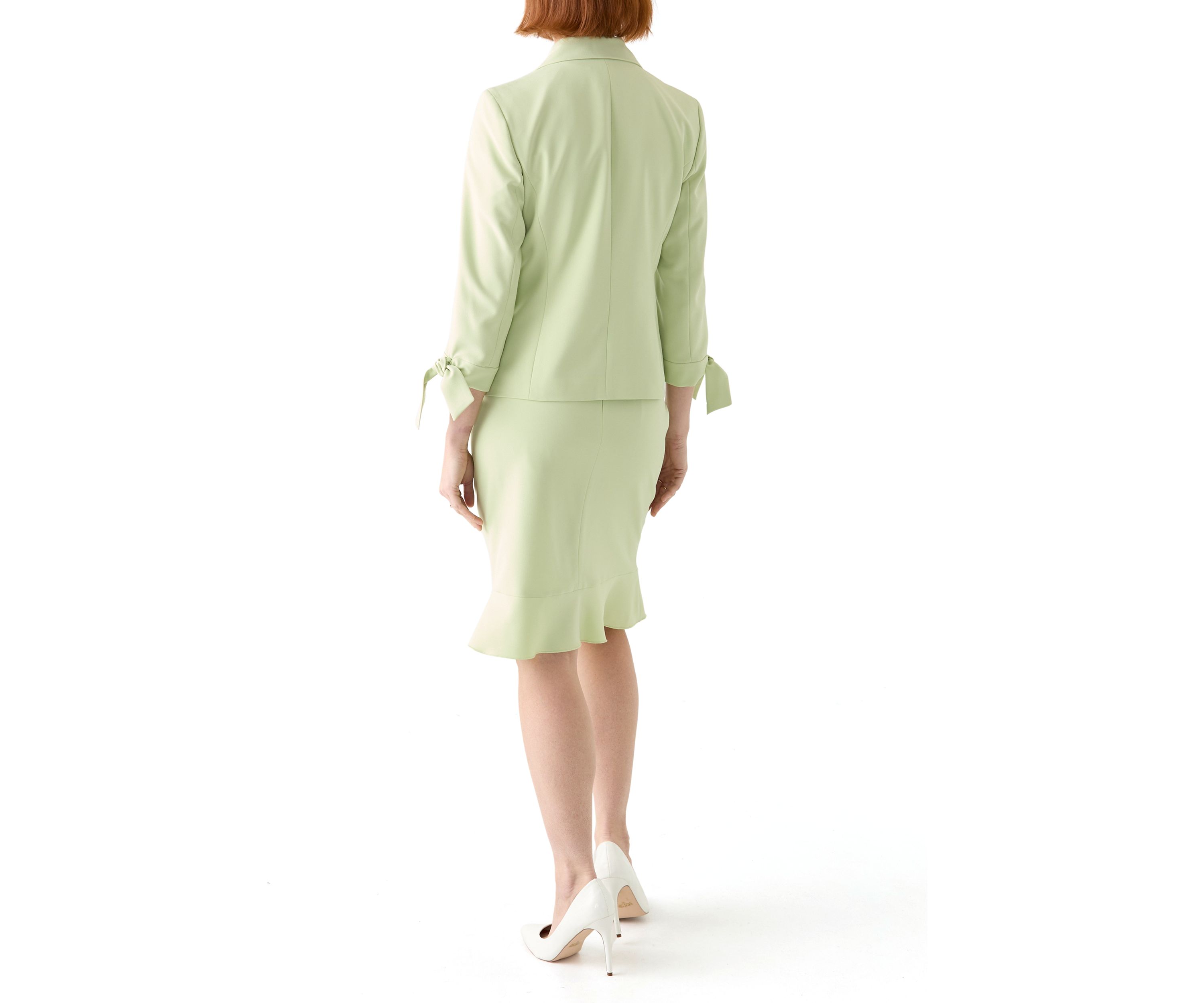 3 BTTN JCKT W/TIE SLEEVES & SKIRT
