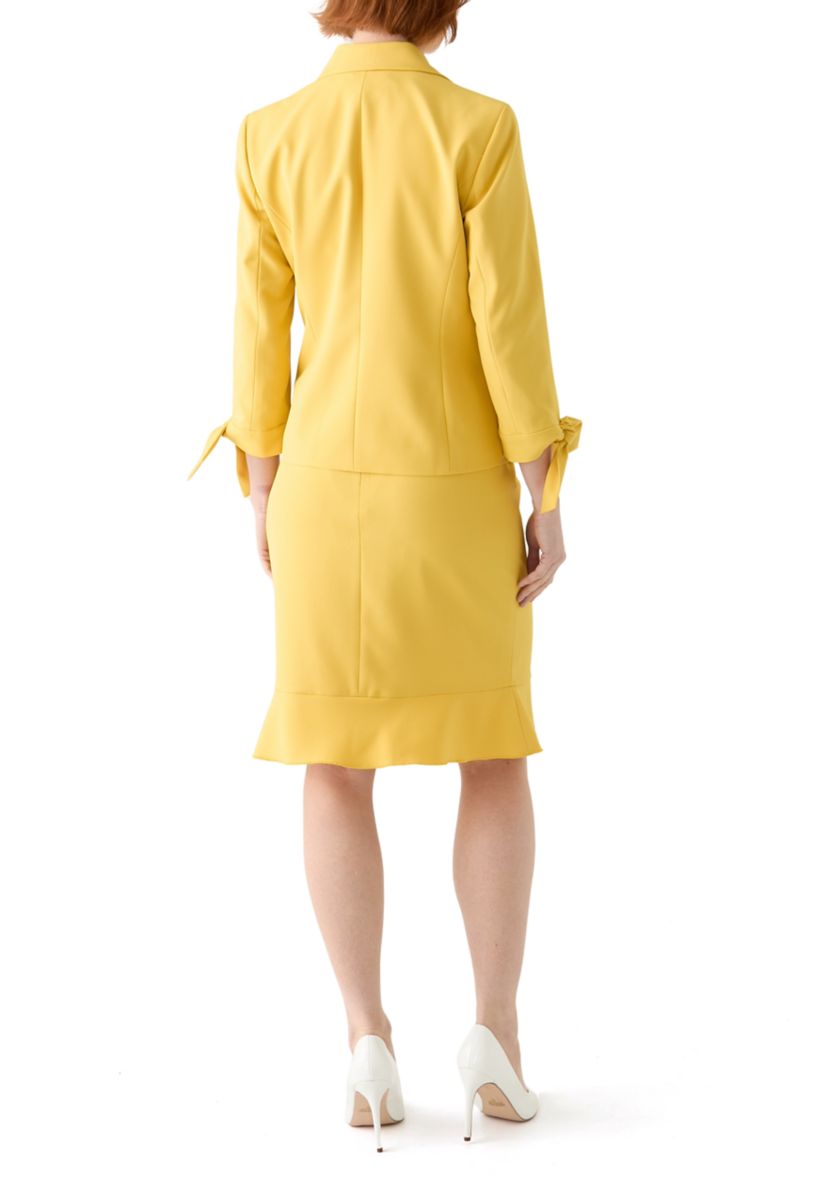 3 BTTN JCKT W/TIE SLEEVES & SKIRT