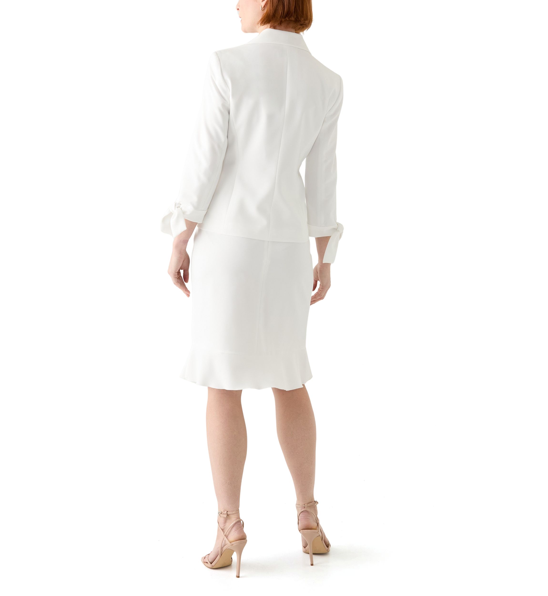 3 BTTN JCKT W/TIE SLEEVES & SKIRT