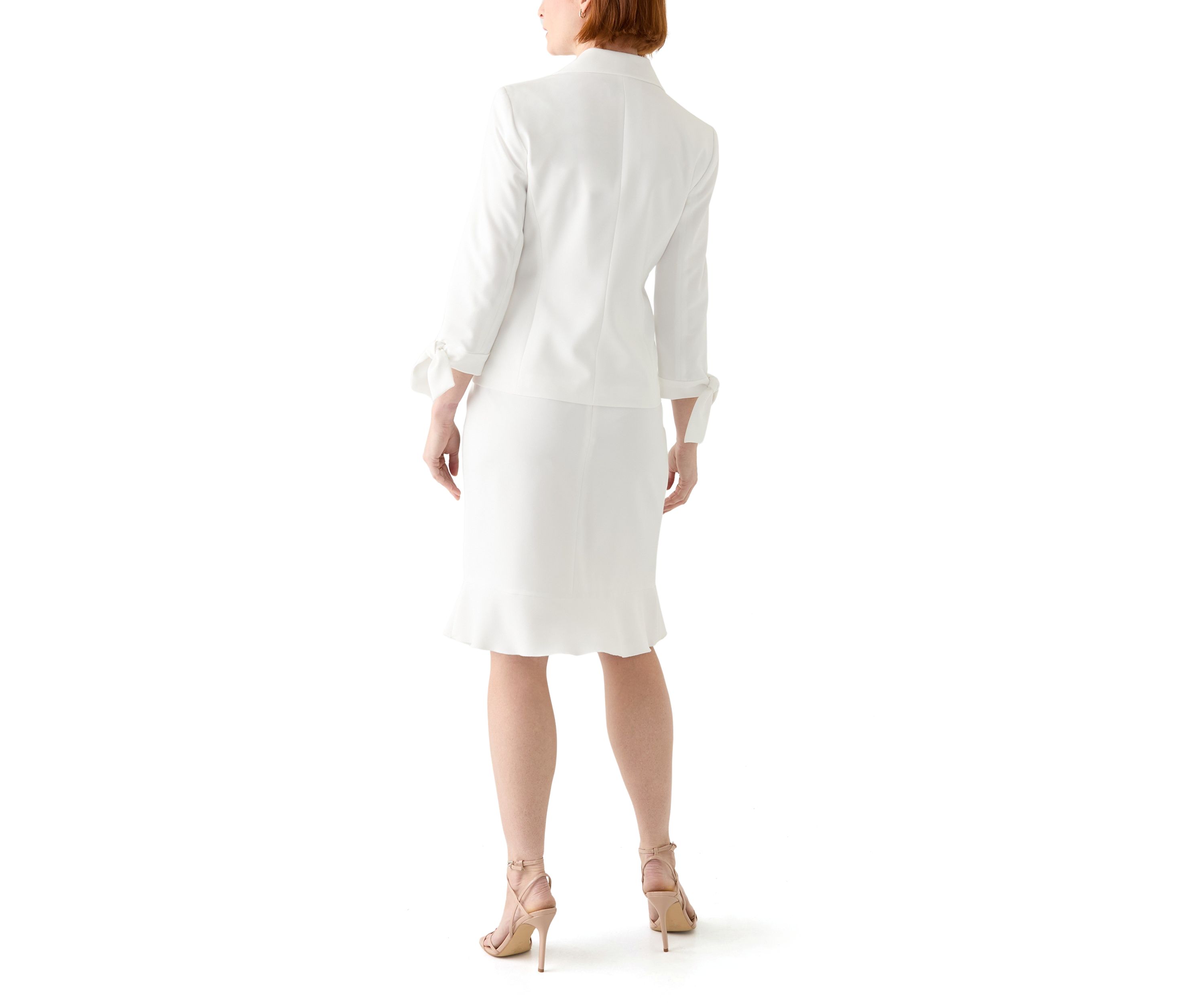 3 BTTN JCKT W/TIE SLEEVES & SKIRT