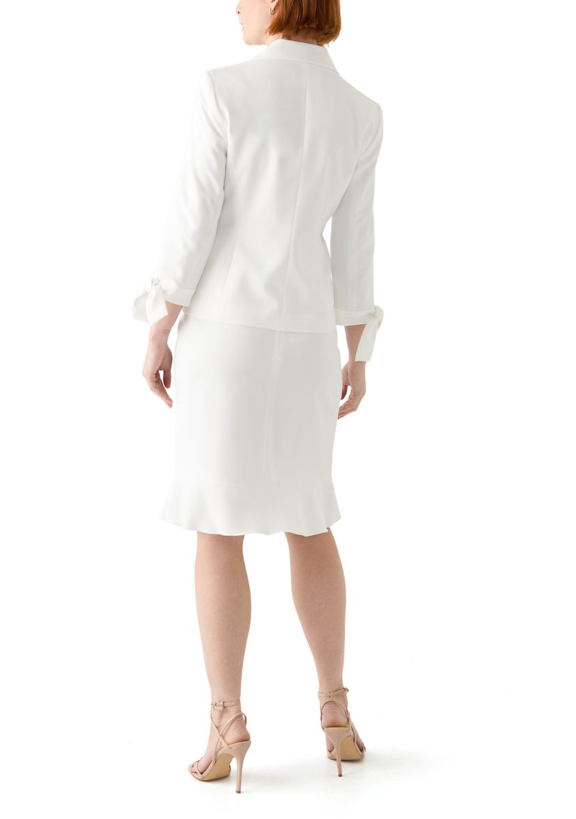 3 BTTN JCKT W/TIE SLEEVES & SKIRT