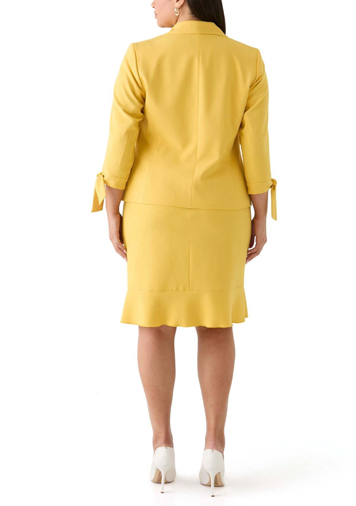 3 BTTN JCKT W/TIE SLEEVES & SKIRT