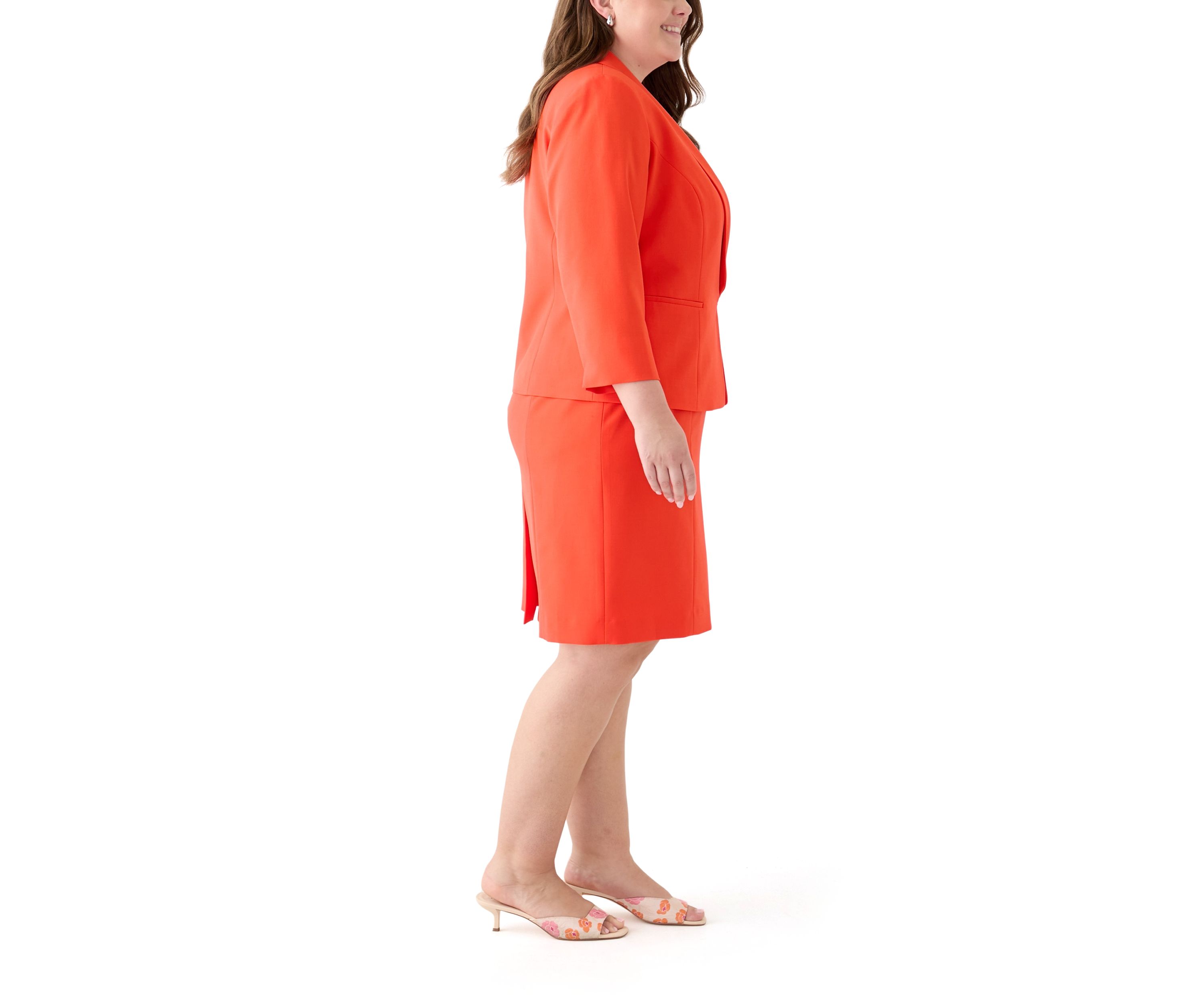 Shawl Collar Jacket & Basic Sheath Dress