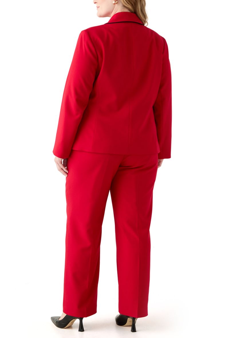 Two Button Jacket with Contrast Piping